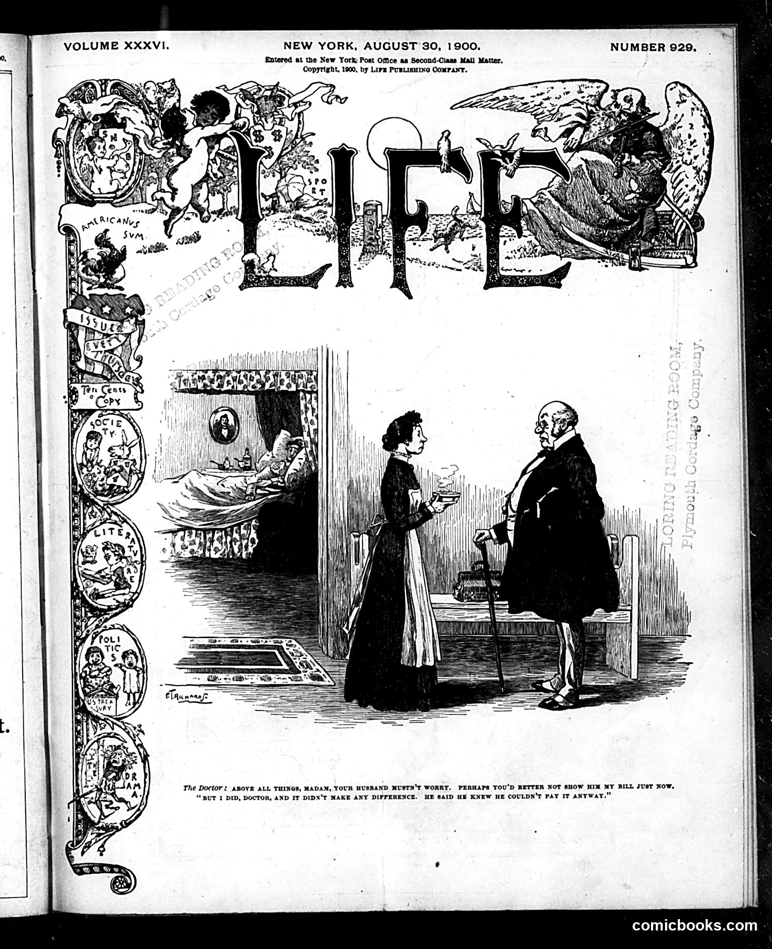 Life — August 30, 1900 — page 1: Life, 1900-08-30