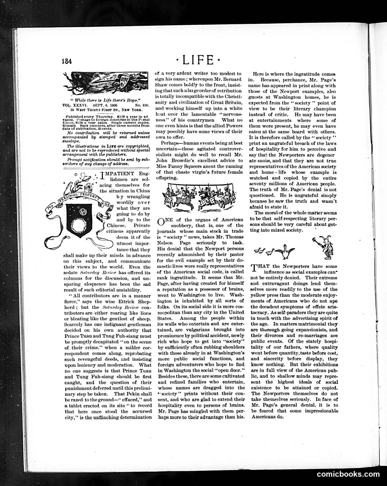 Life — September 6, 1900 — page 4: Life, 1900-09-06