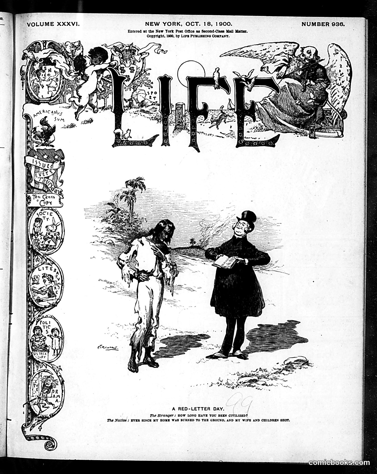 Life — October 18, 1900 — page 1: Life, 1900-10-18