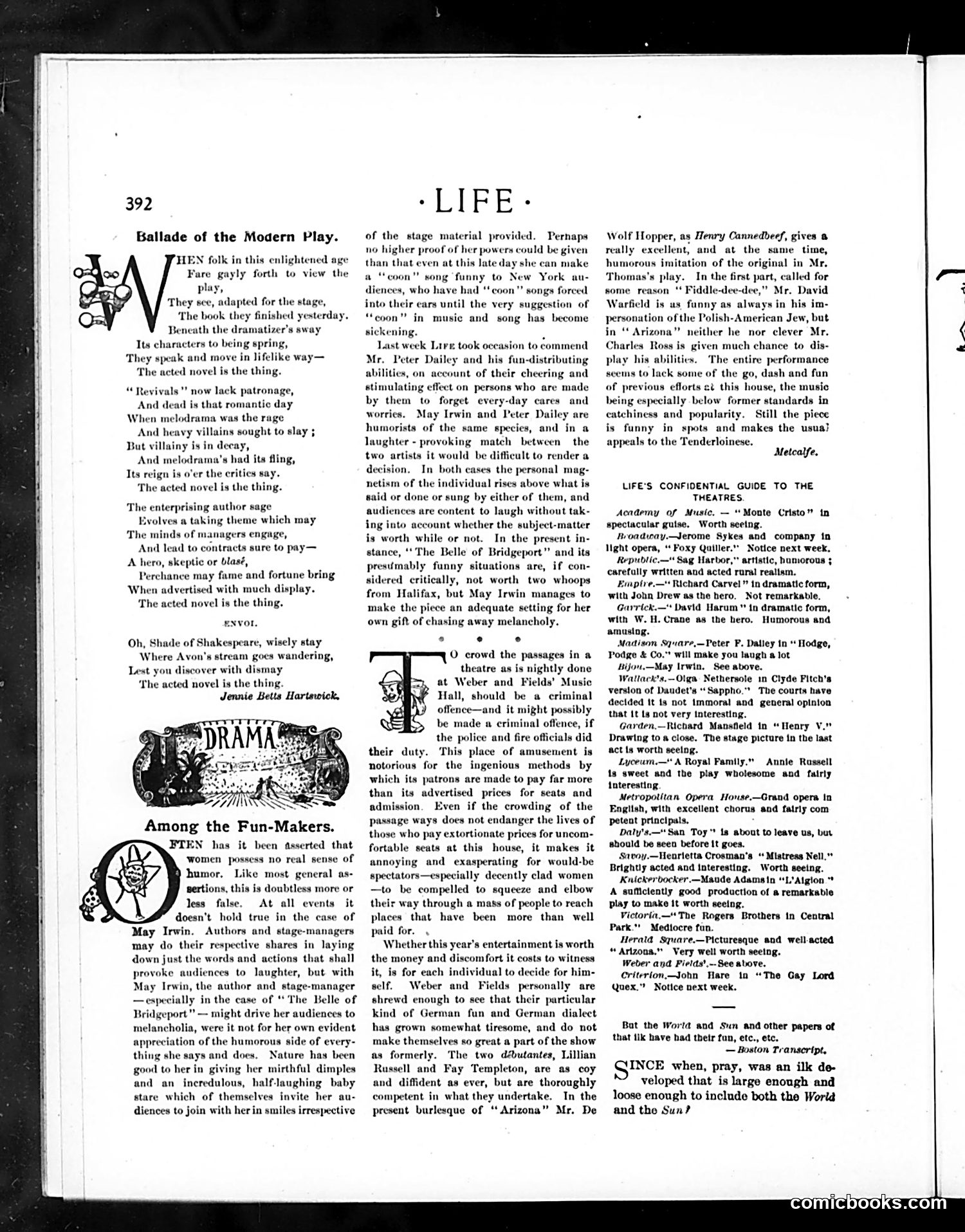 Life — November 15, 1900 — page 12: Life, 1900-11-15