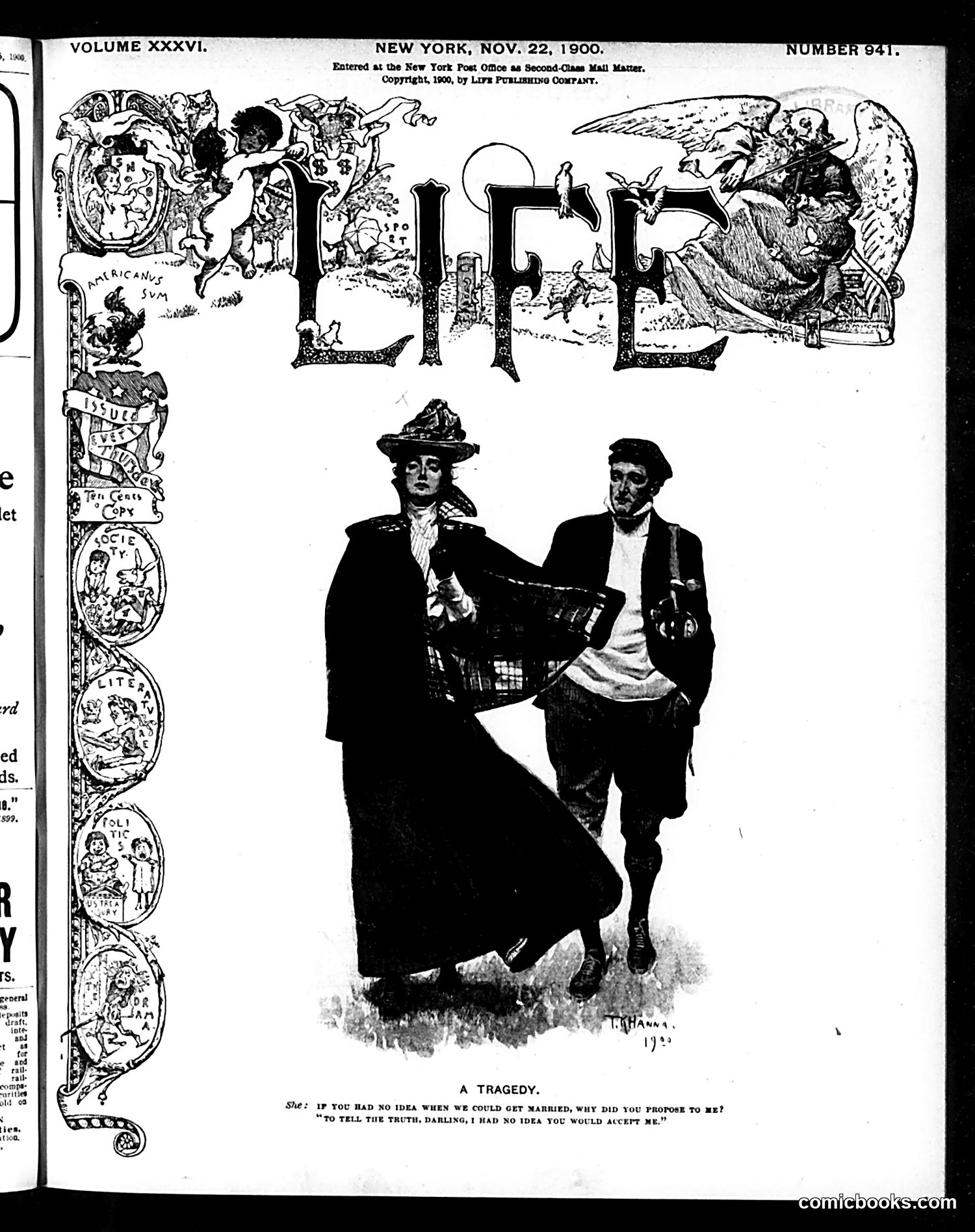 Life — November 22, 1900 — page 1: Life, 1900-11-22