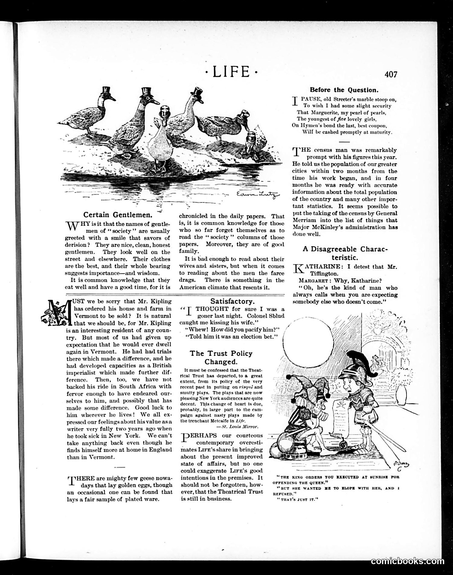 Life — November 22, 1900 — page 7: Life, 1900-11-22