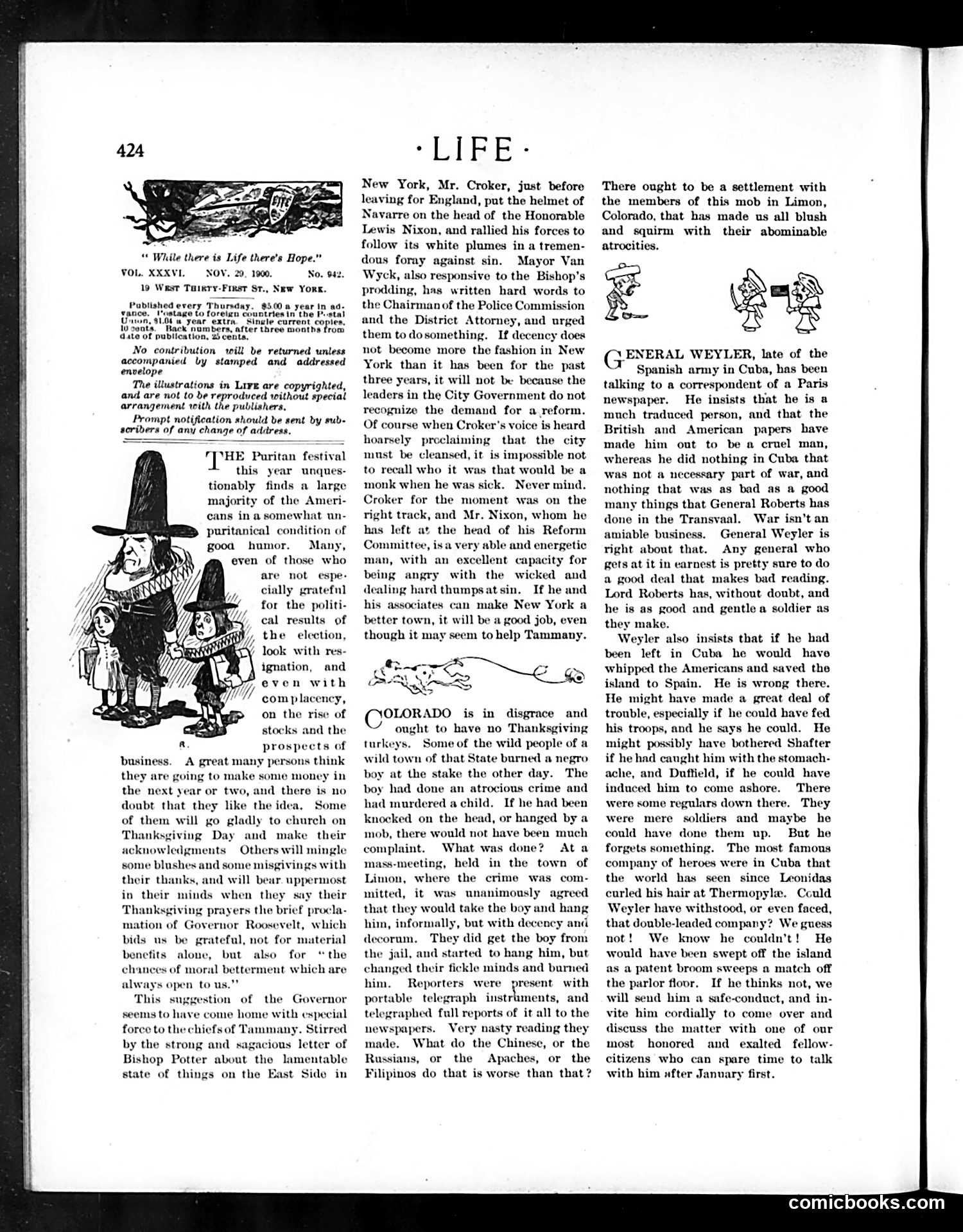 Life — November 29, 1900 — page 4: Life, 1900-11-29