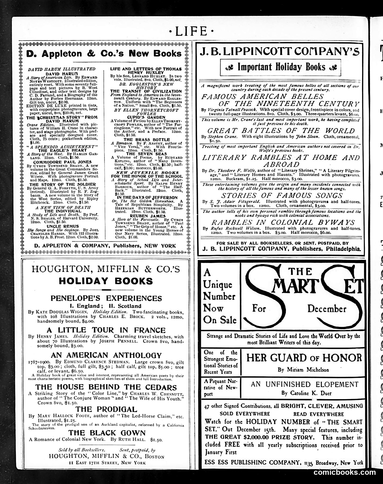 Life — December 1, 1900 — page 4: Life, 1900-12-01