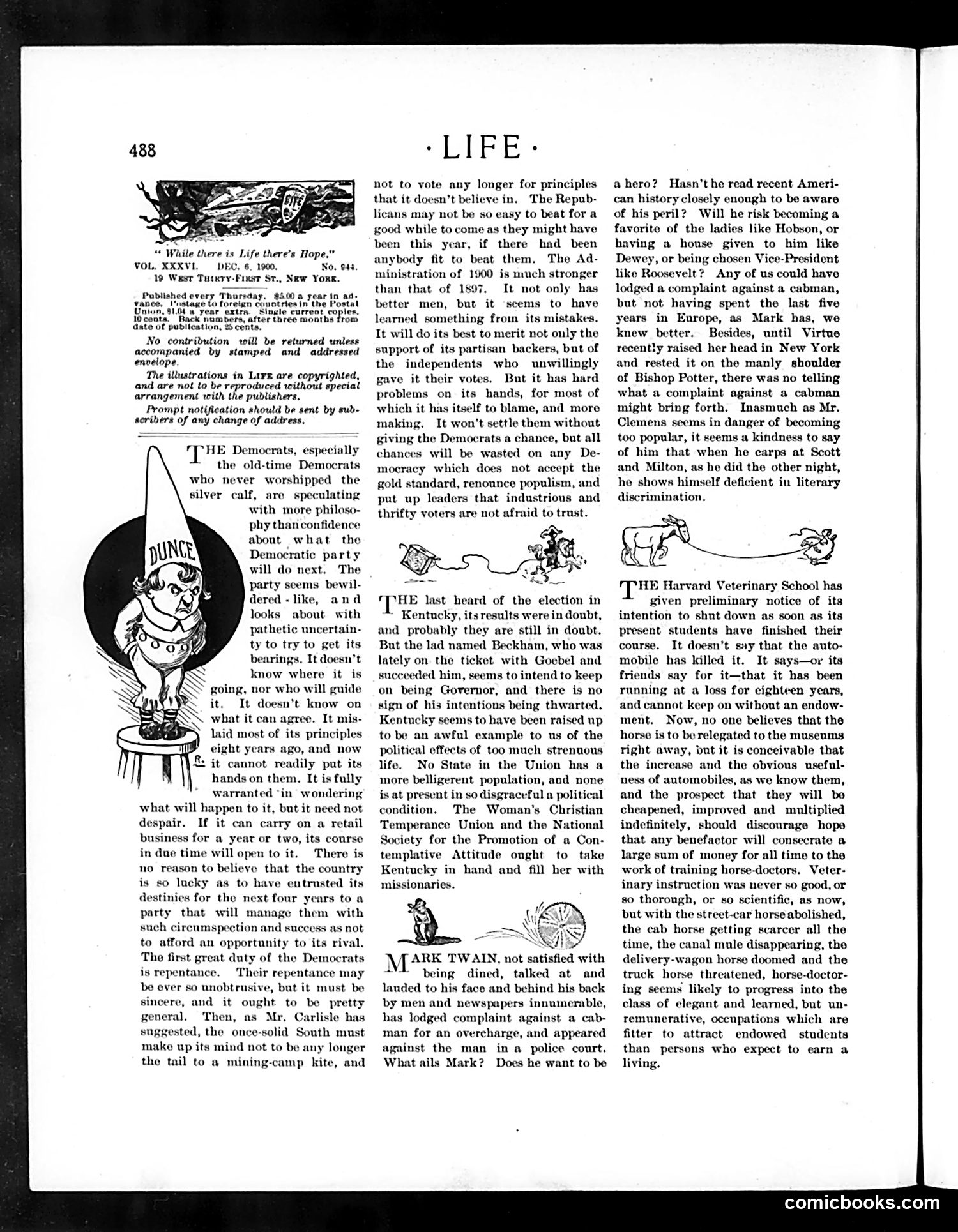 Life — December 6, 1900 — page 4: Life, 1900-12-06