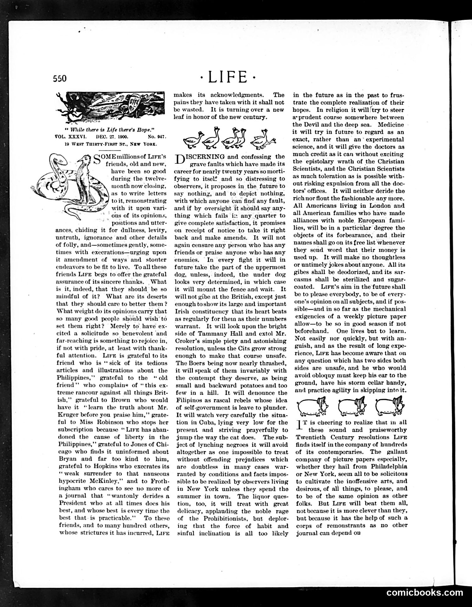 Life — December 27, 1900 — page 4: Life, 1900-12-27