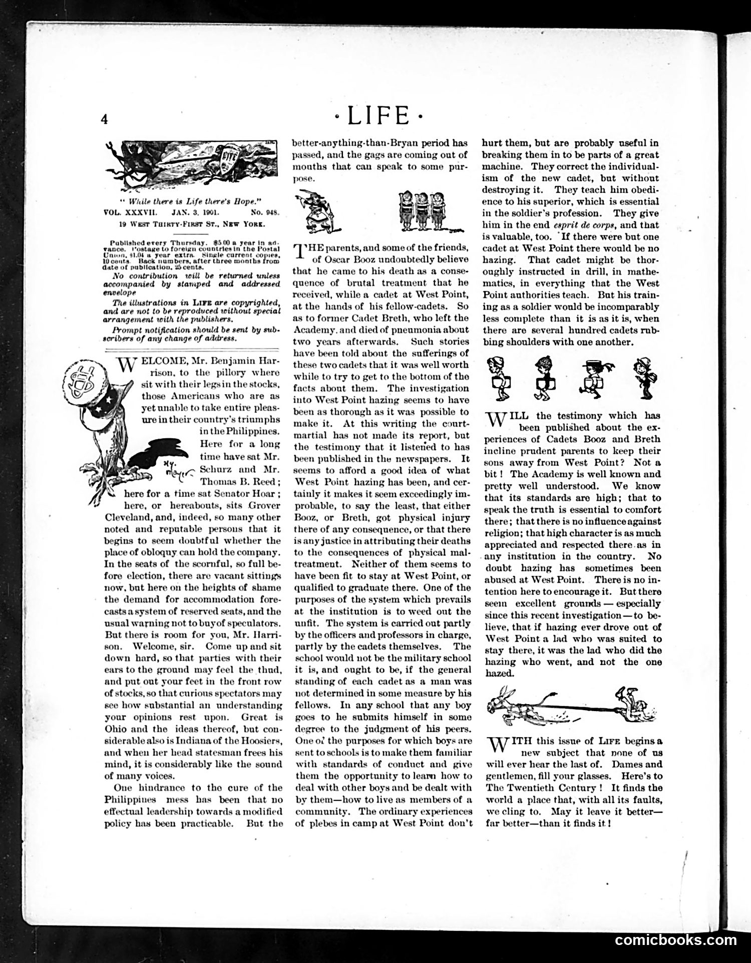 Life — January 3, 1901 — page 4: Life, 1901-01-03