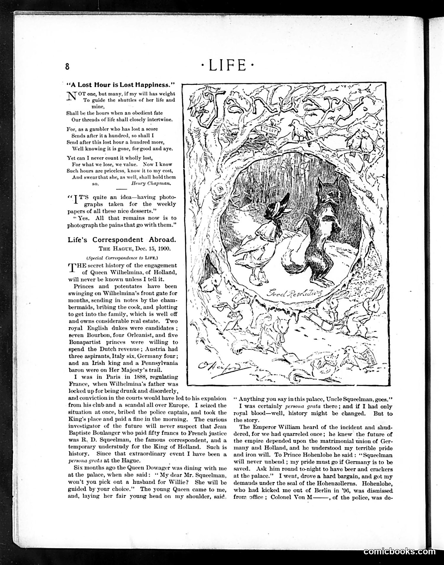 Life — January 3, 1901 — page 8: Life, 1901-01-03