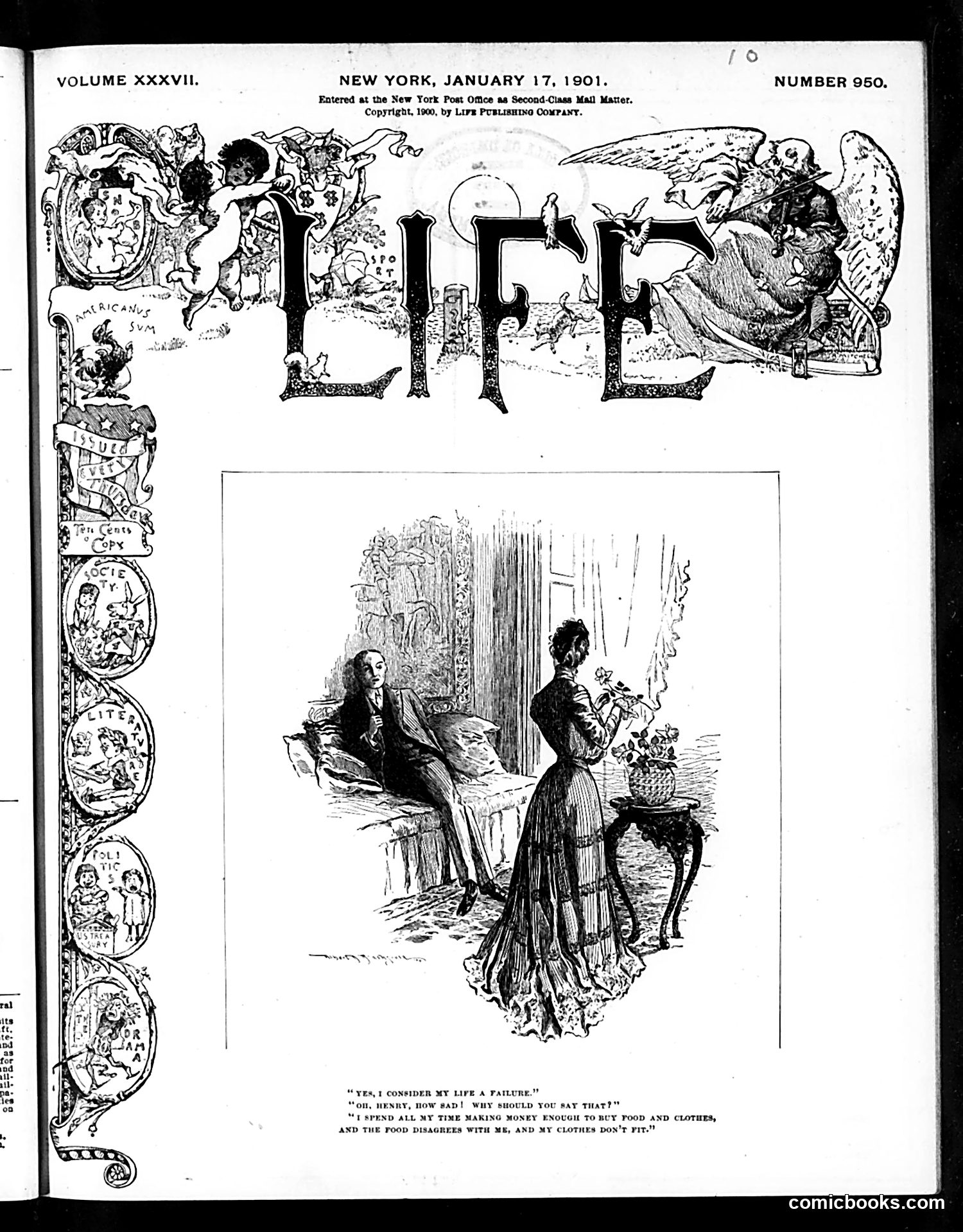 Life — January 17, 1901 — page 1: Life, 1901-01-17