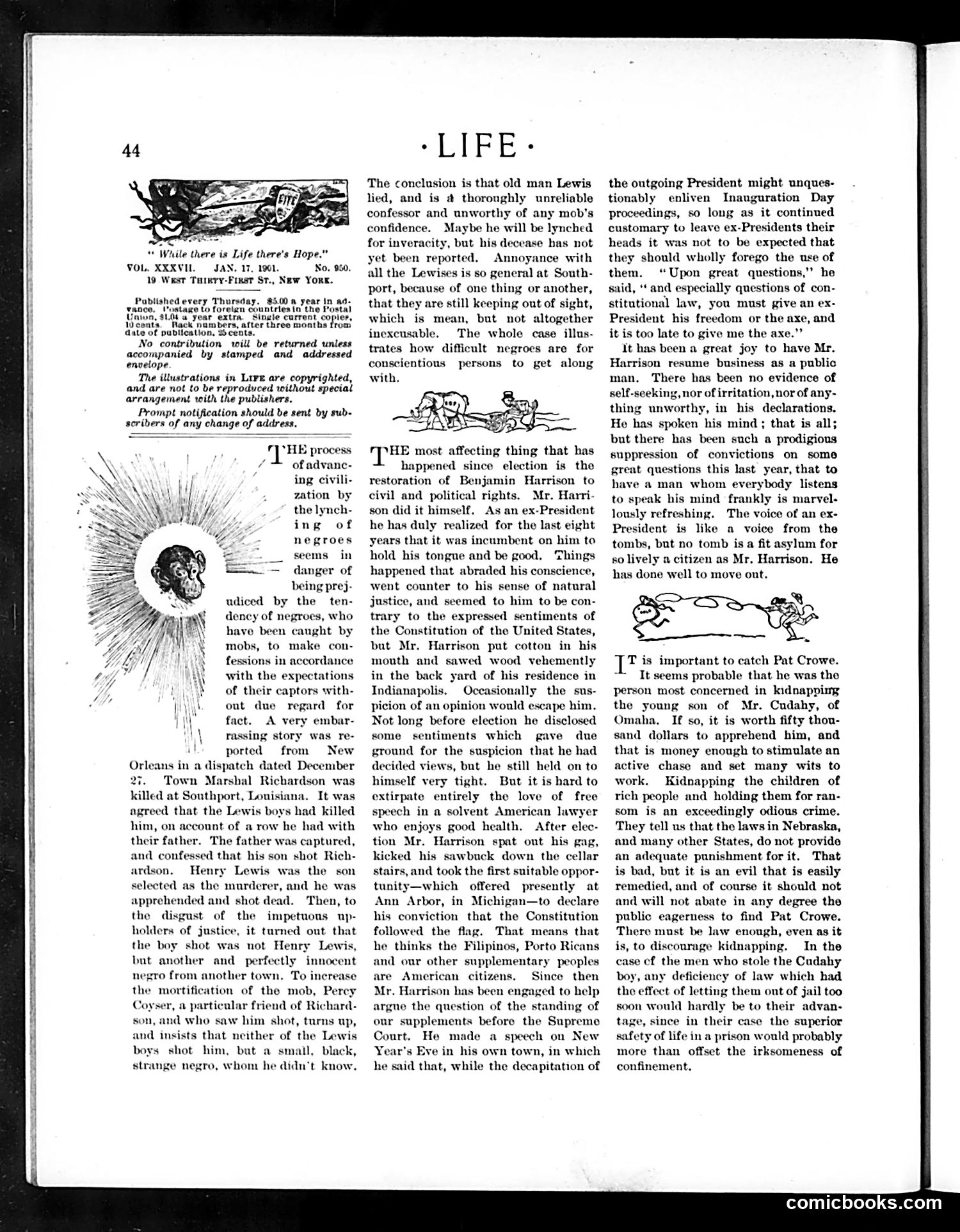 Life — January 17, 1901 — page 4: Life, 1901-01-17