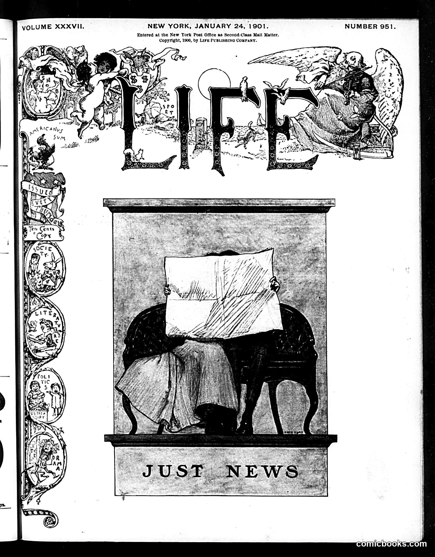 Life — January 24, 1901 — page 1: Life, 1901-01-24