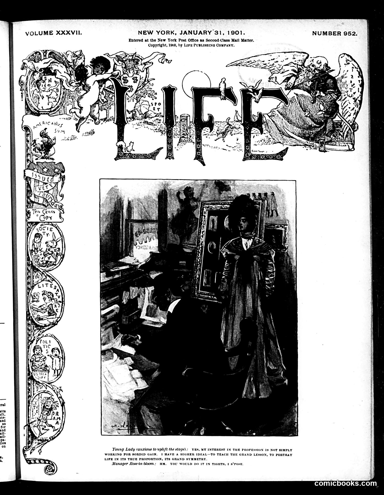 Life — January 31, 1901 — page 1: Life, 1901-01-31