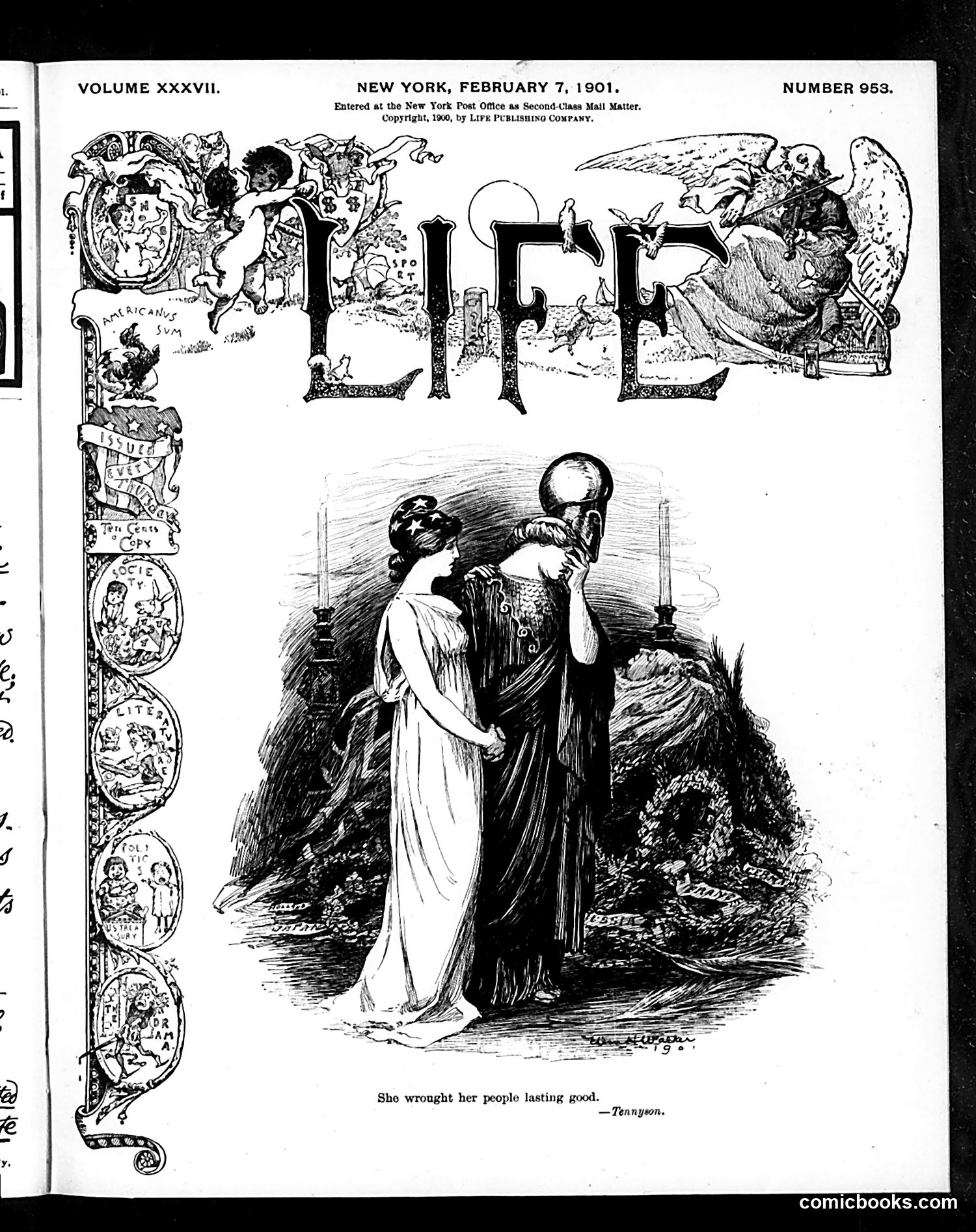 Life — February 7, 1901 — page 1: Life, 1901-02-07
