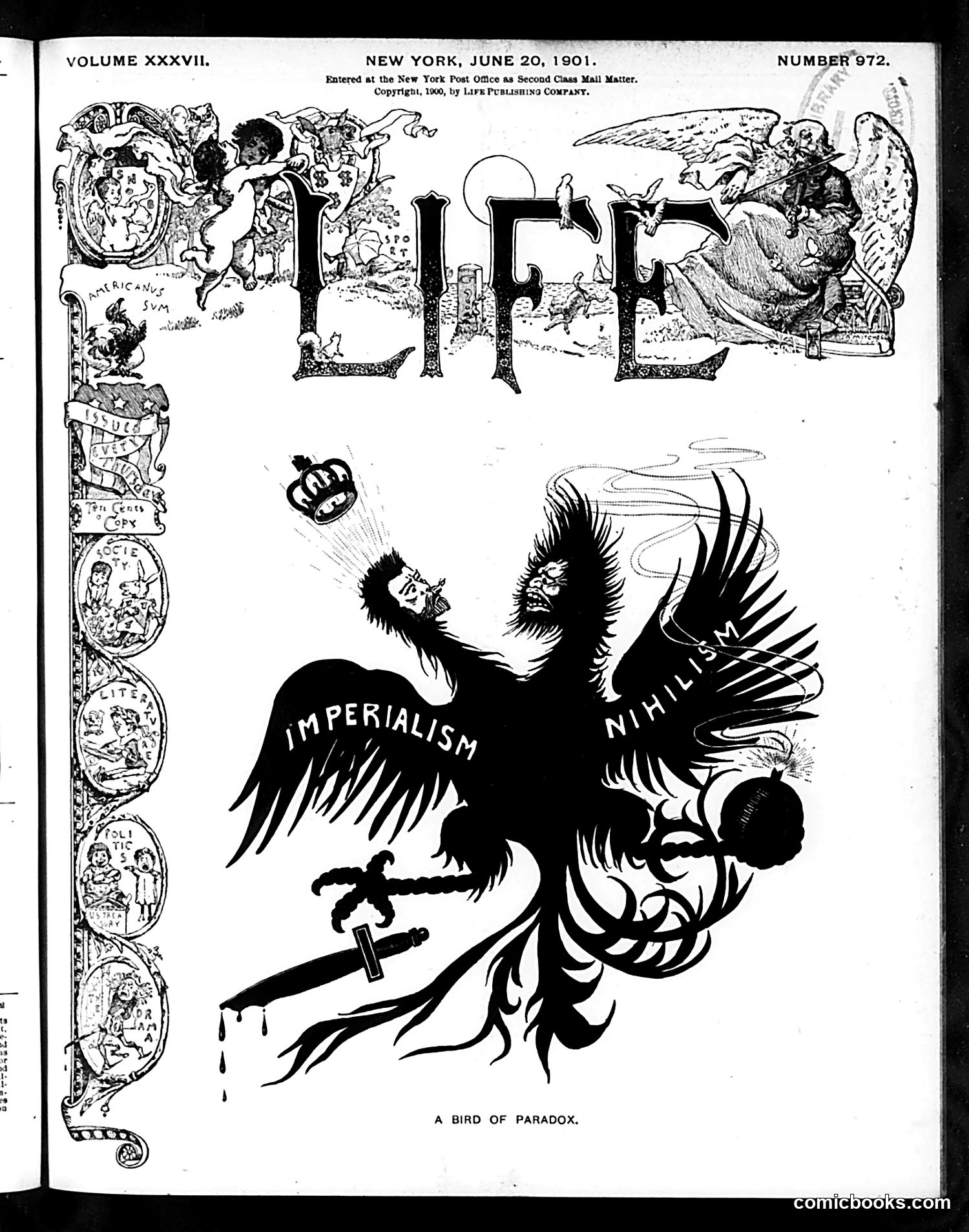 Life — June 20, 1901 — page 1: Life, 1901-06-20