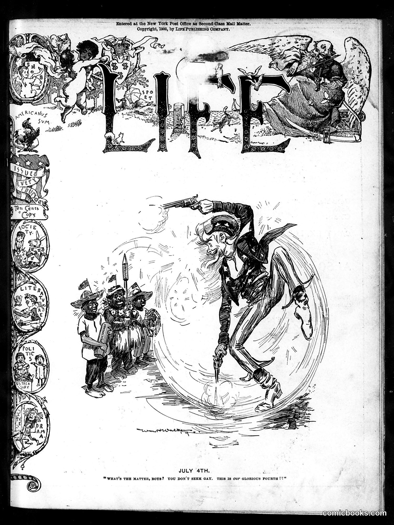 Life — July 4, 1901 — page 1: Life, 1901-07-04
