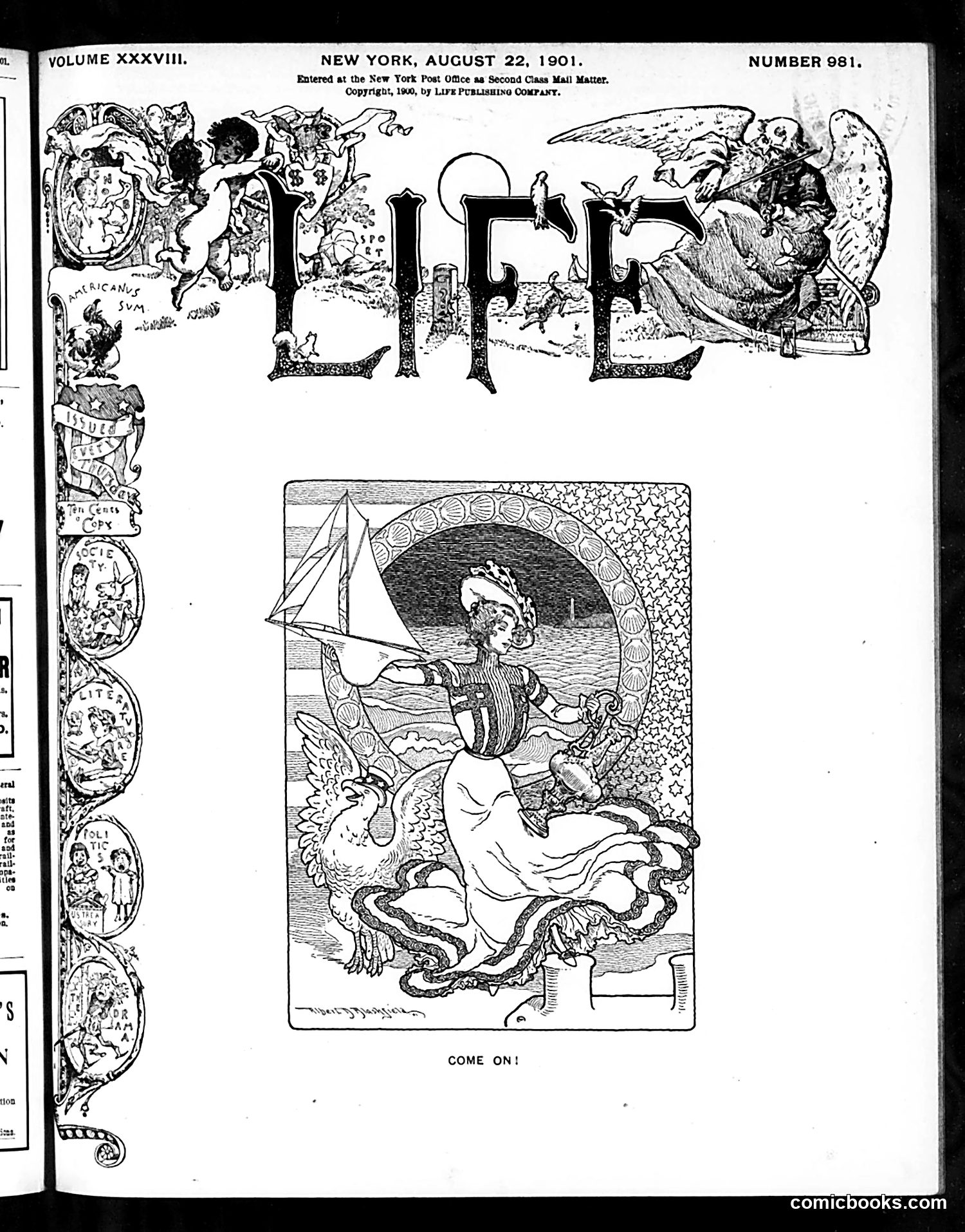 Life — August 22, 1901 — page 1: Life, 1901-08-22