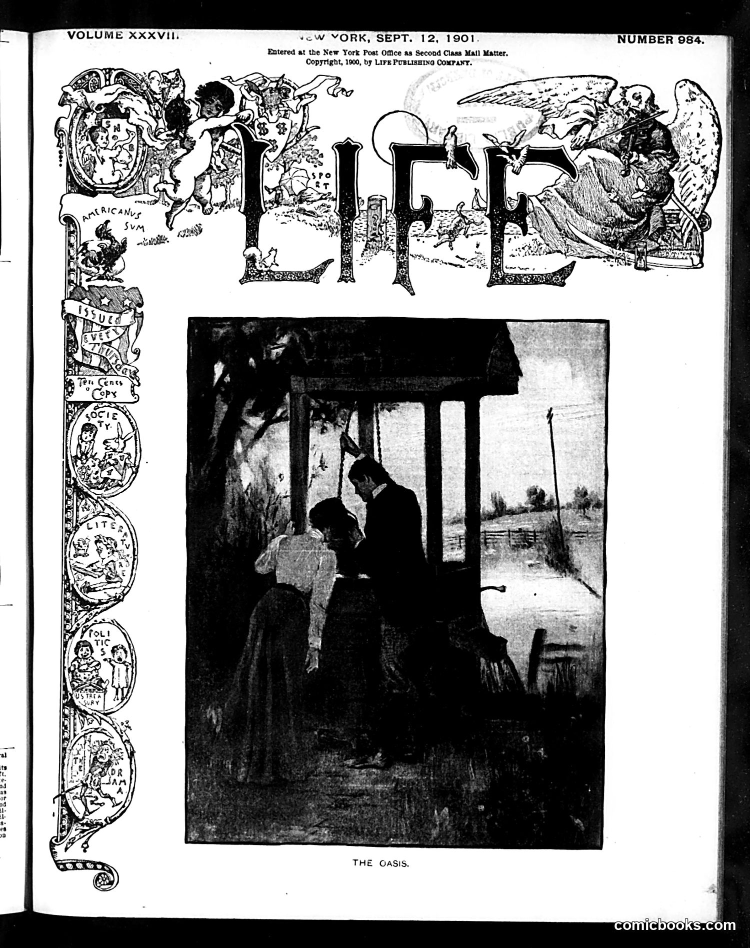 Life — September 12, 1901 — page 1: Life, 1901-09-12