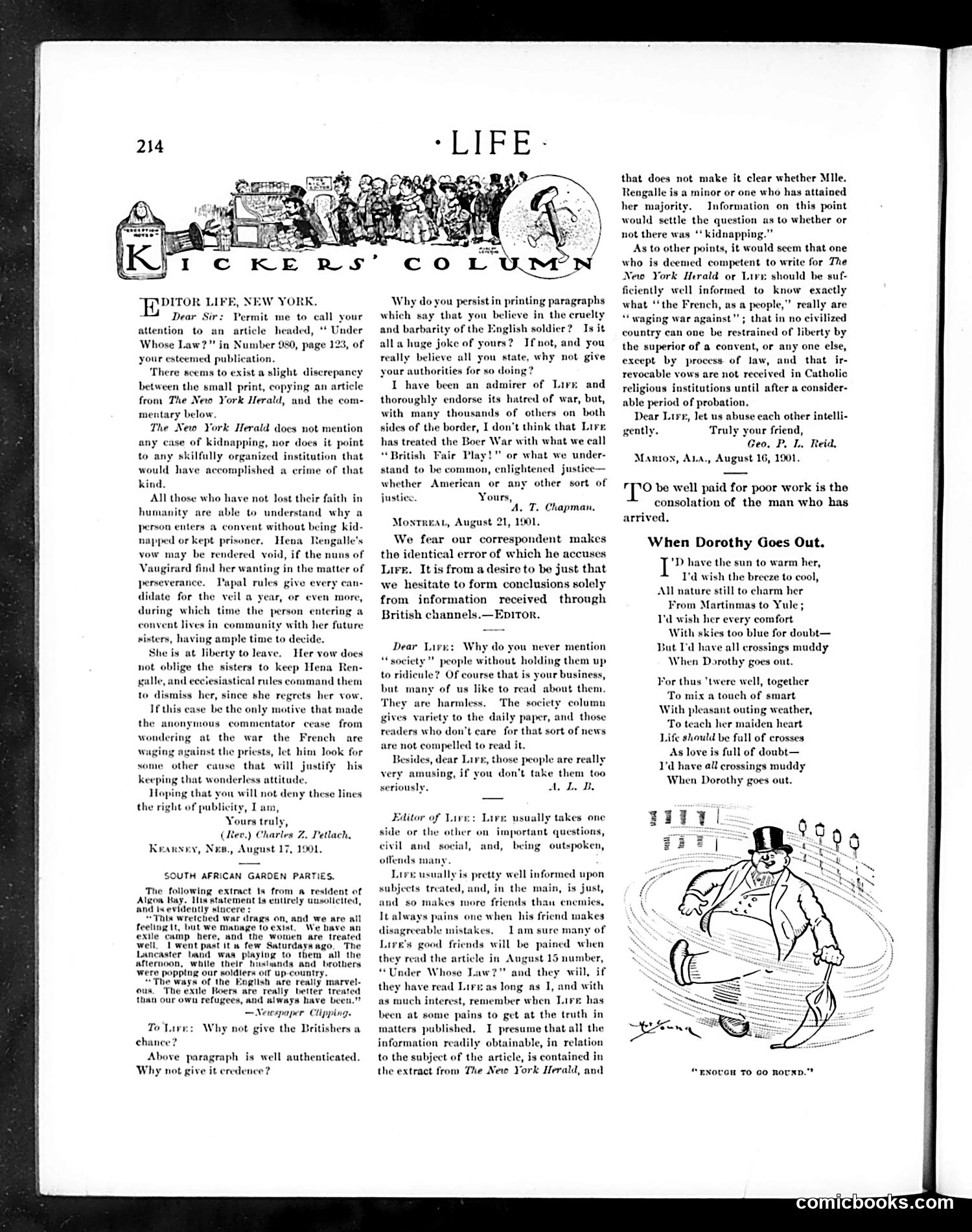 Life — September 12, 1901 — page 14: Life, 1901-09-12