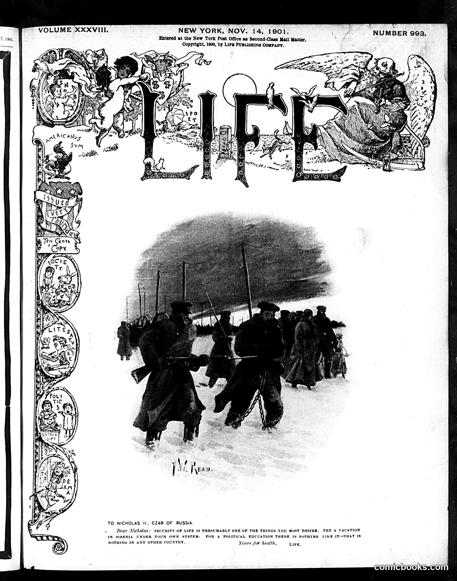 Life — November 14, 1901 — page 1: Life, 1901-11-14
