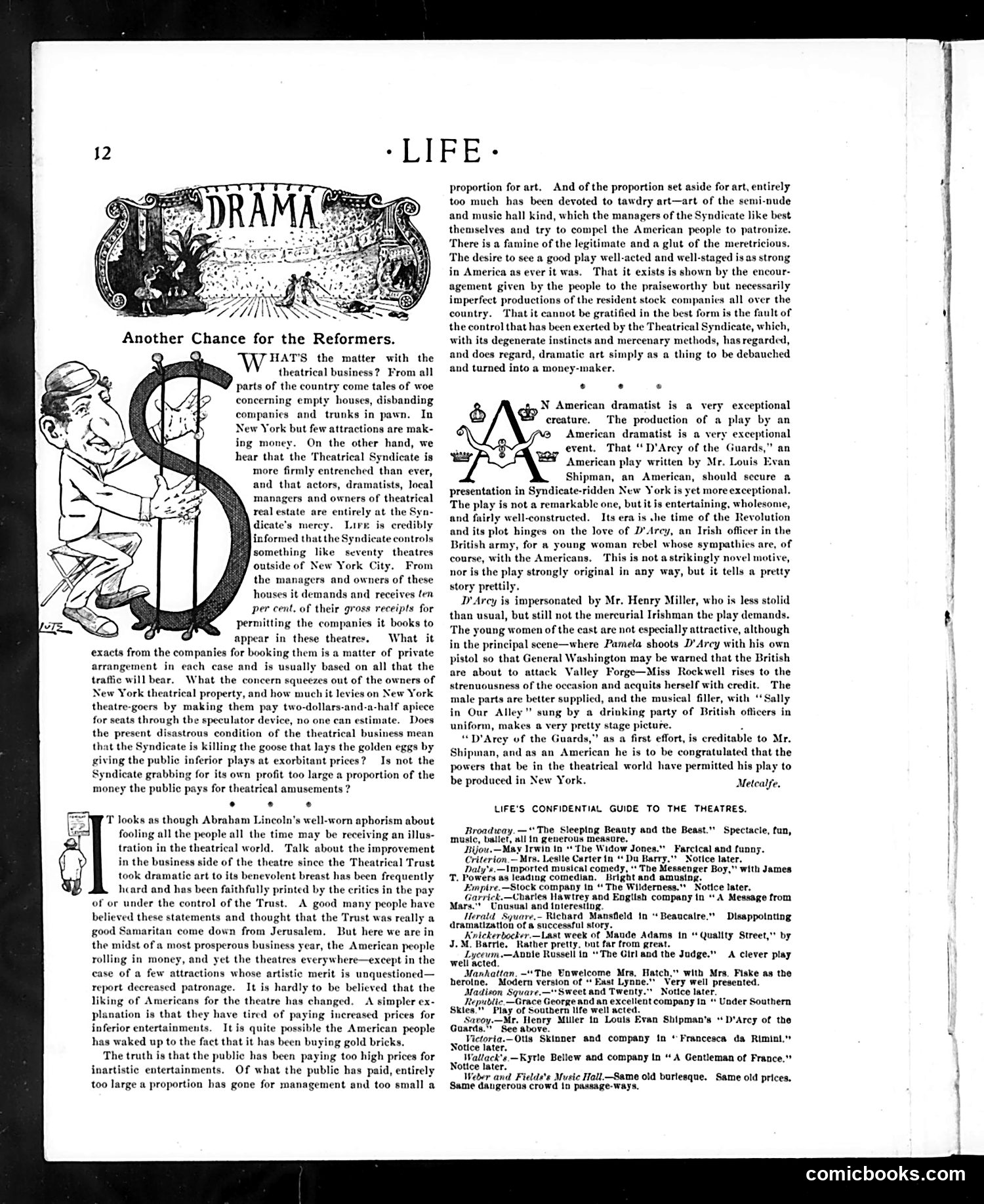 Life — January 2, 1902 — page 12: Life, 1902-01-02