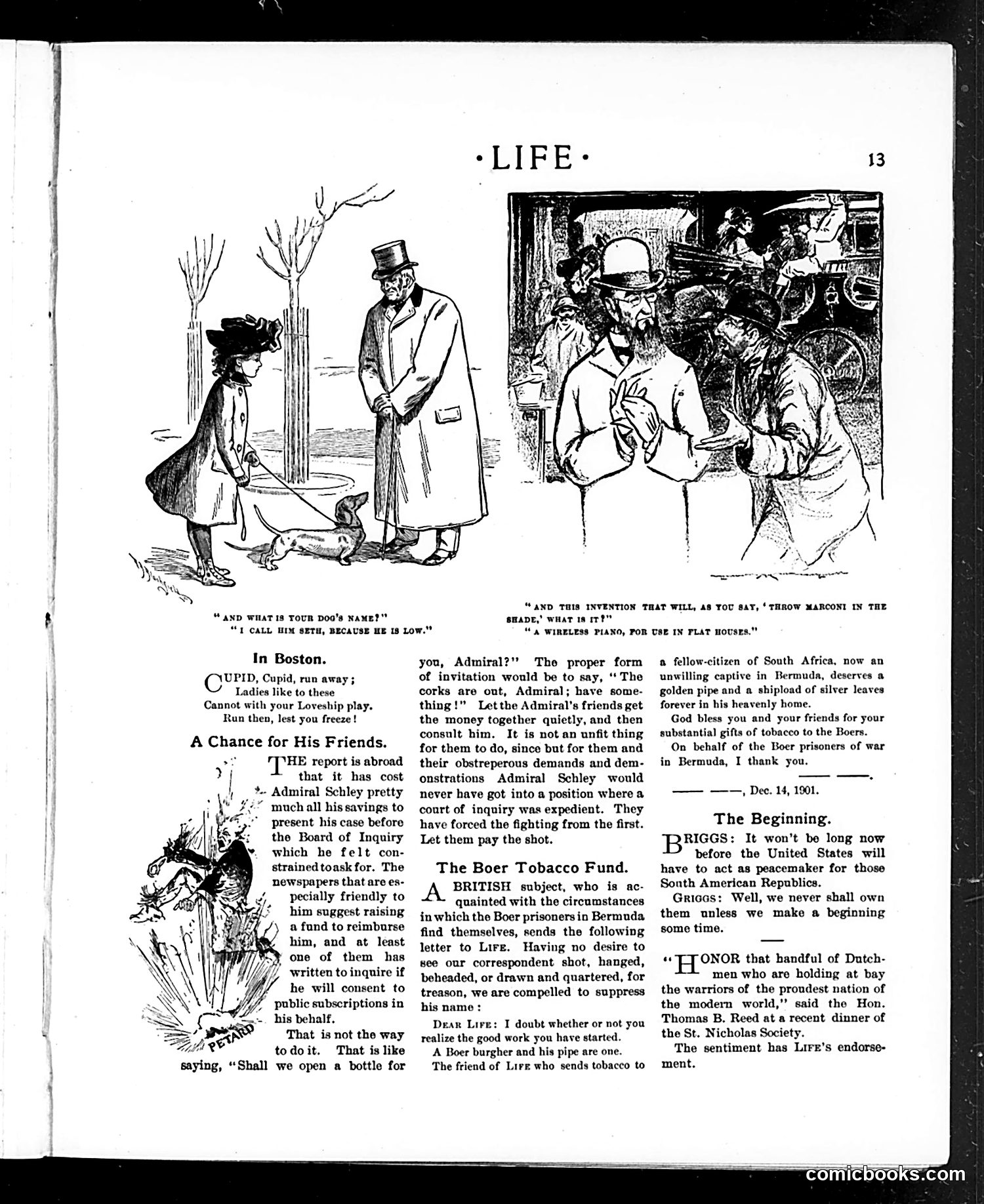 Life — January 2, 1902 — page 13: Life, 1902-01-02