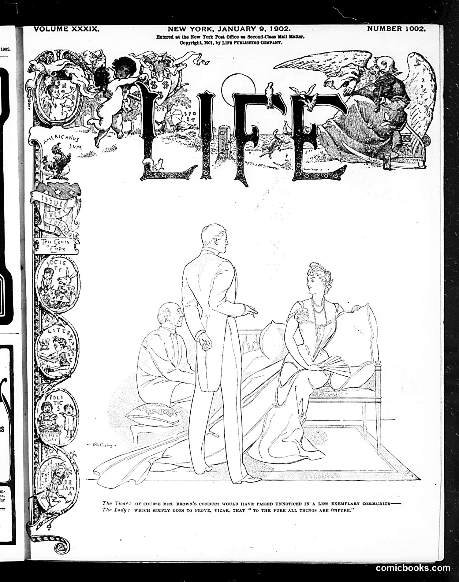 Life — January 9, 1902 — page 1: Life, 1902-01-09