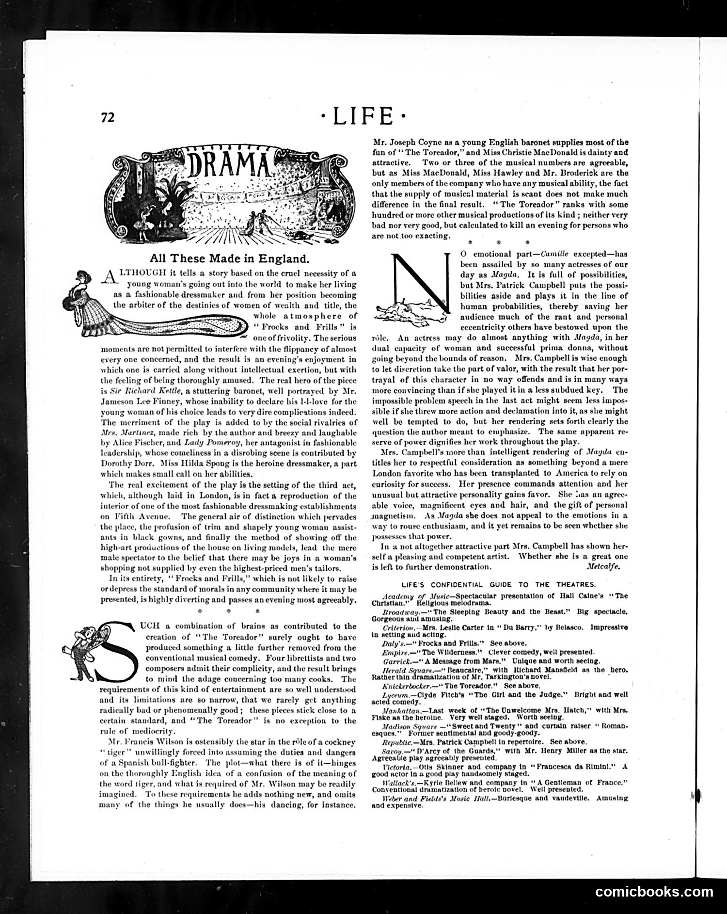 Life — January 23, 1902 — page 12: Life, 1902-01-23