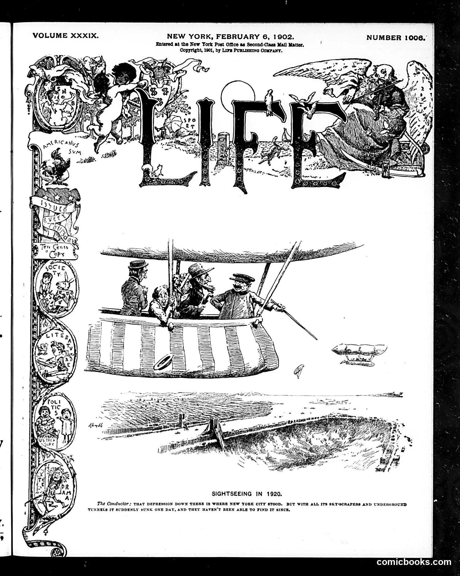 Life — February 6, 1902 — page 1: Life, 1902-02-06