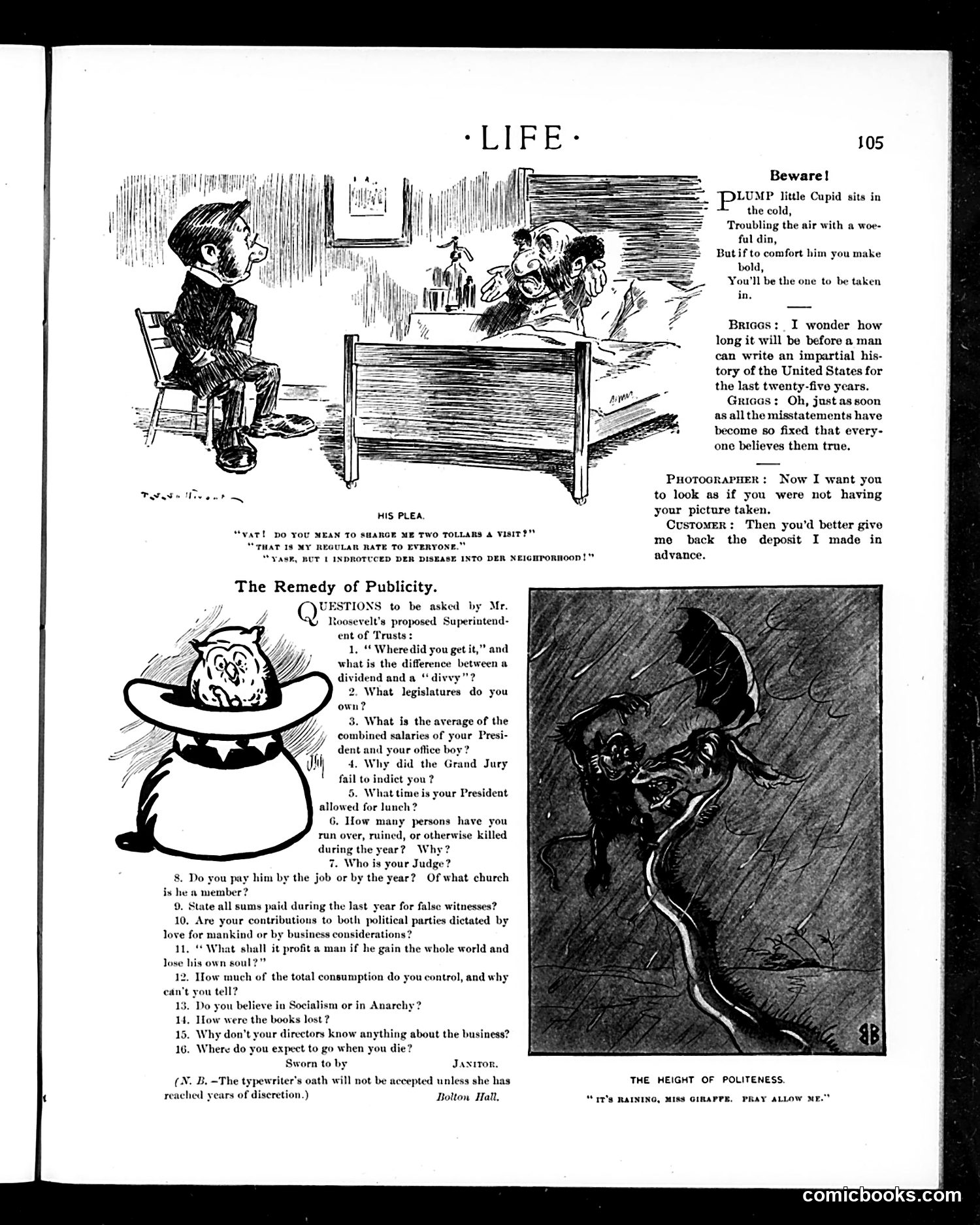 Life — February 6, 1902 — page 5: Life, 1902-02-06