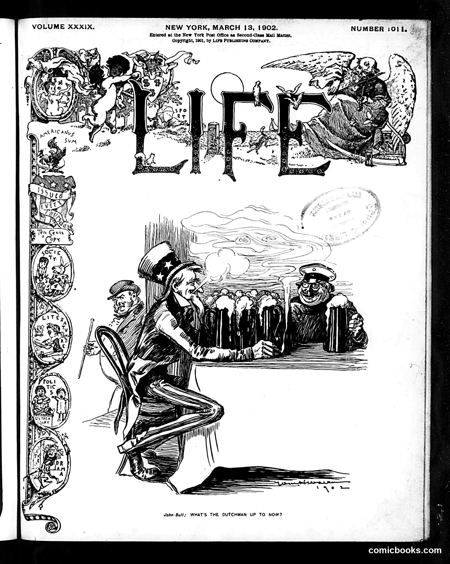 Life — March 13, 1902 — page 1: Life, 1902-03-13