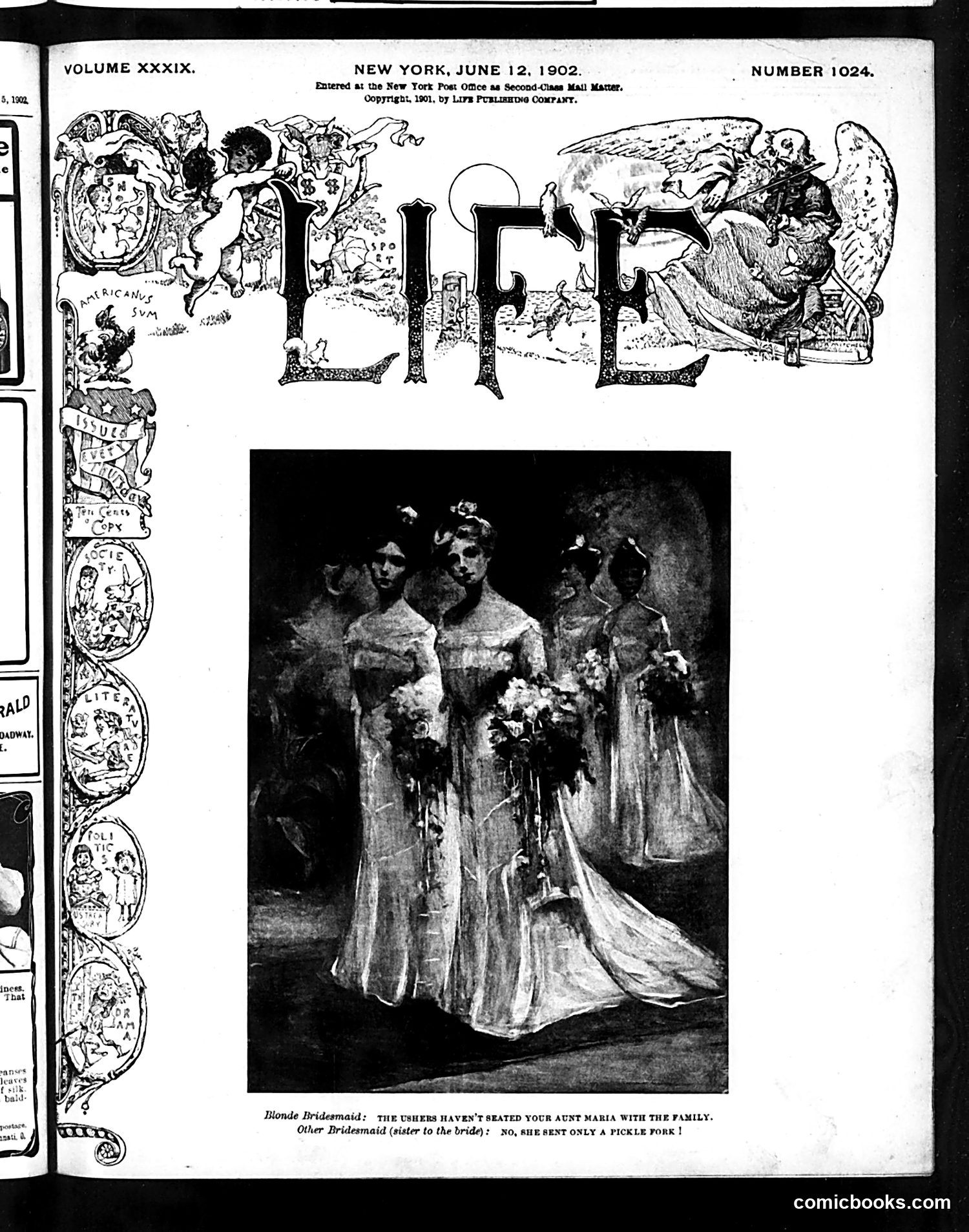 Life — June 12, 1902 — page 1: Life, 1902-06-12