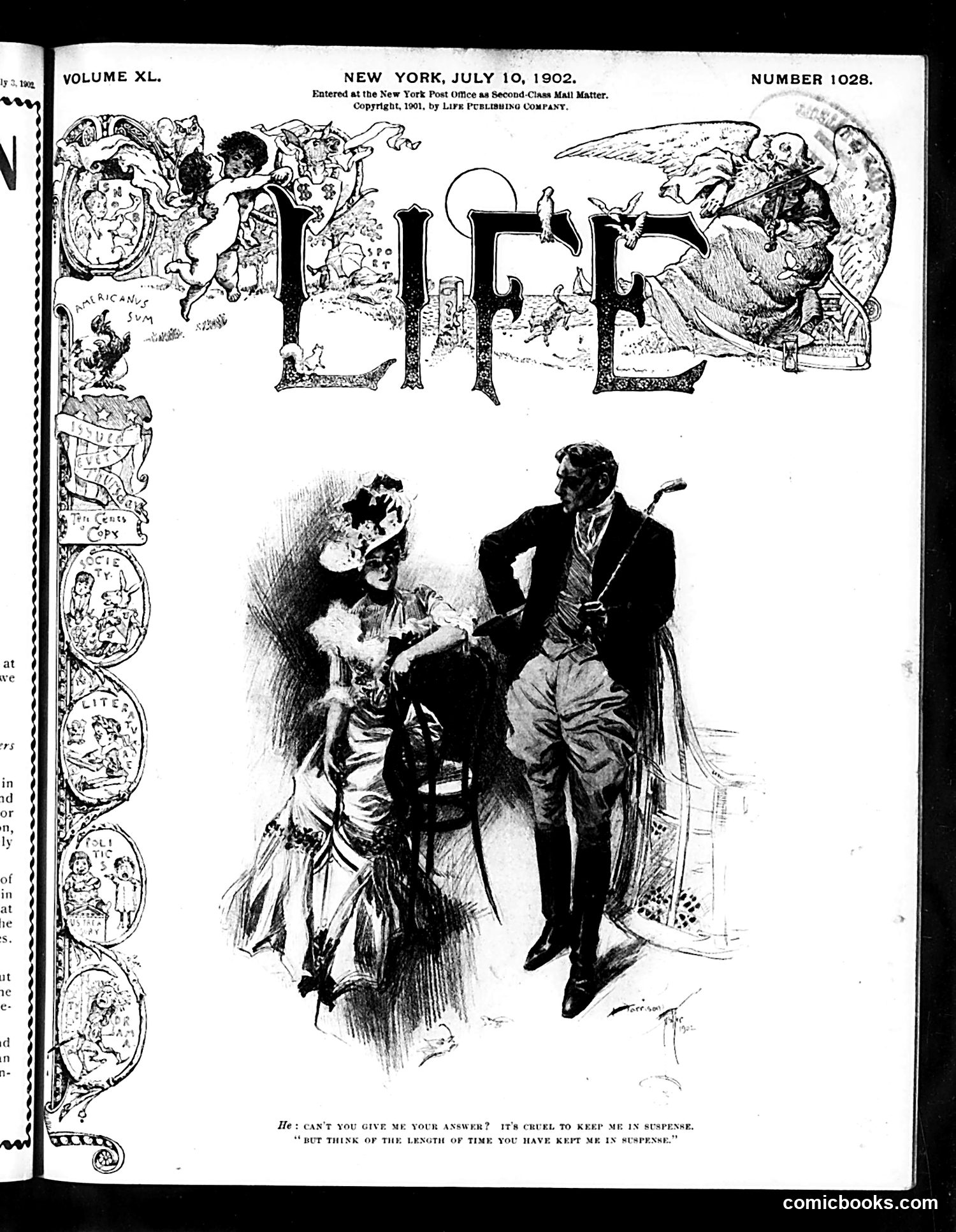 Life — July 10, 1902 — page 1: Life, 1902-07-10