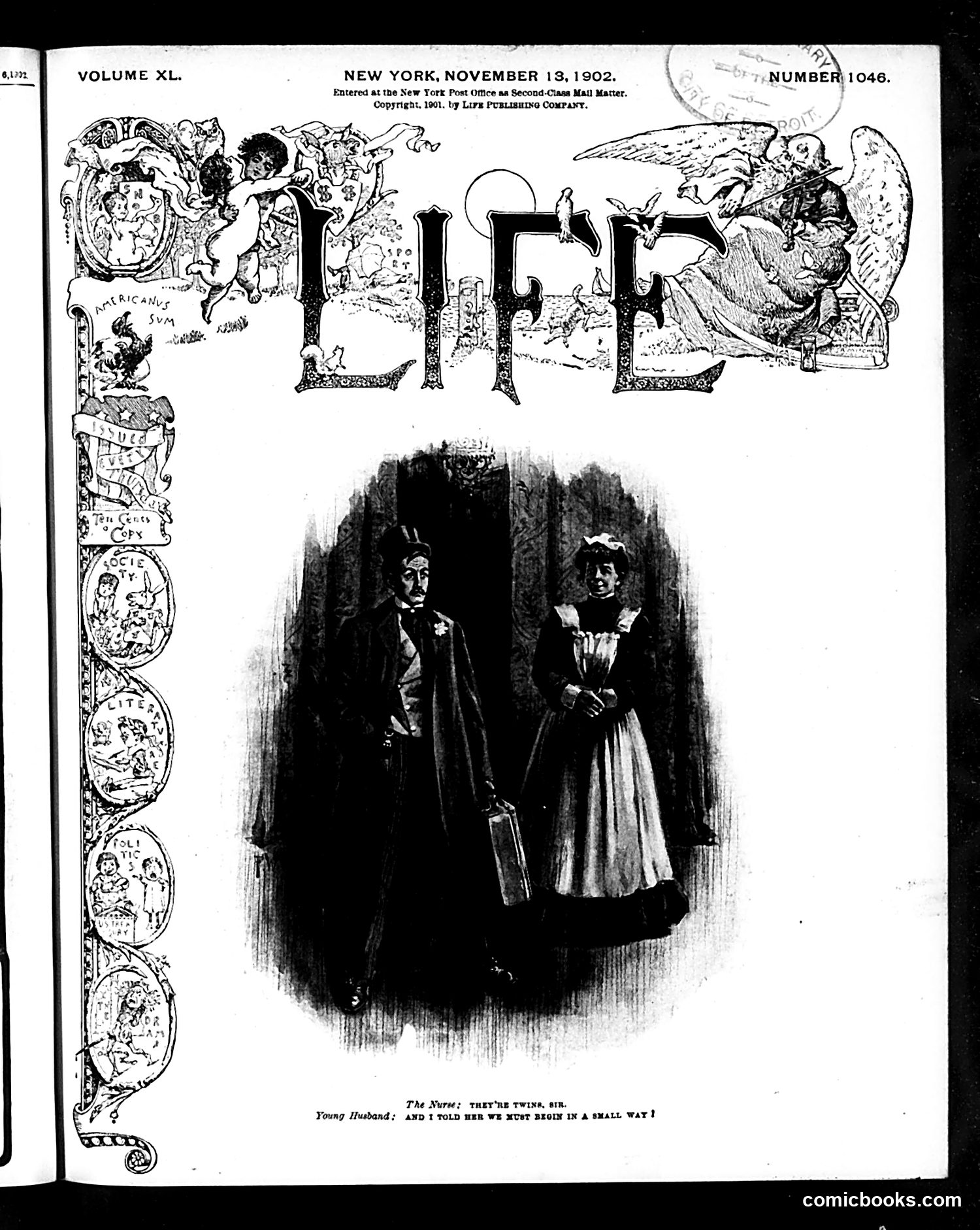 Life — November 13, 1902 — page 1: Life, 1902-11-13