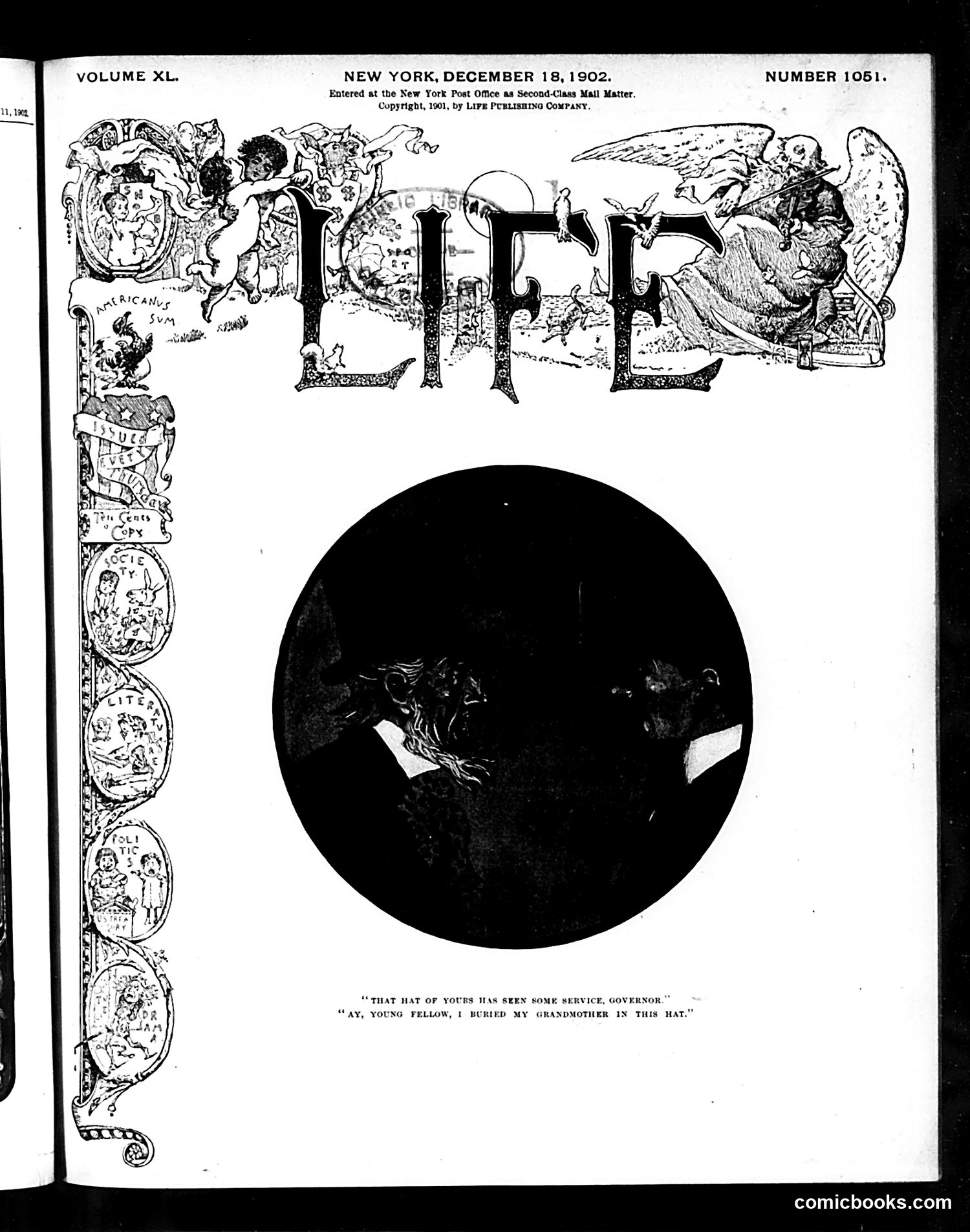 Life — December 18, 1902 — page 1: Life, 1902-12-18