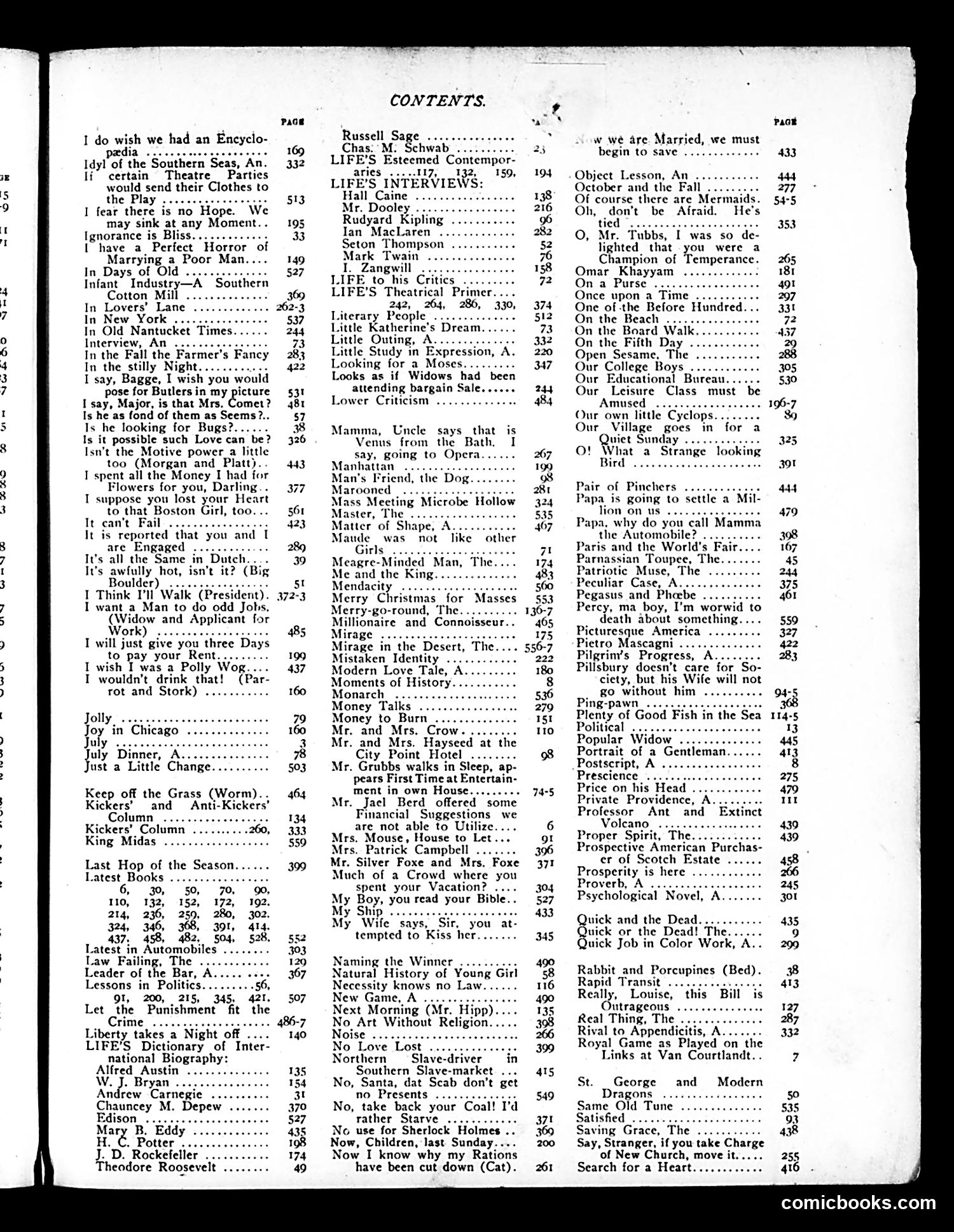 Life — 1902 — page 1: Life, 1902