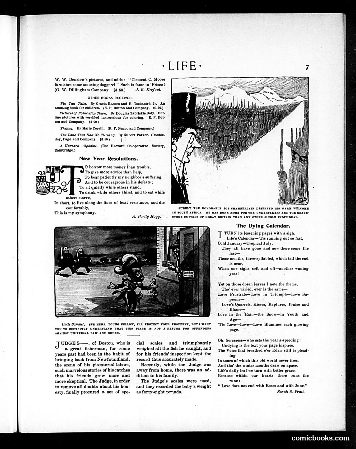 Life — January 1, 1903 — page 7: Life, 1903-01-01