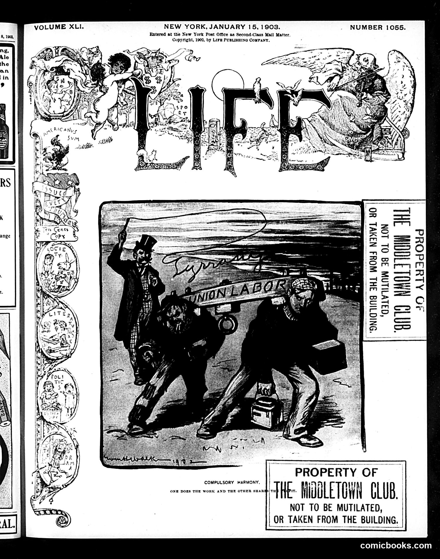 Life — January 15, 1903 — page 1: Life, 1903-01-15