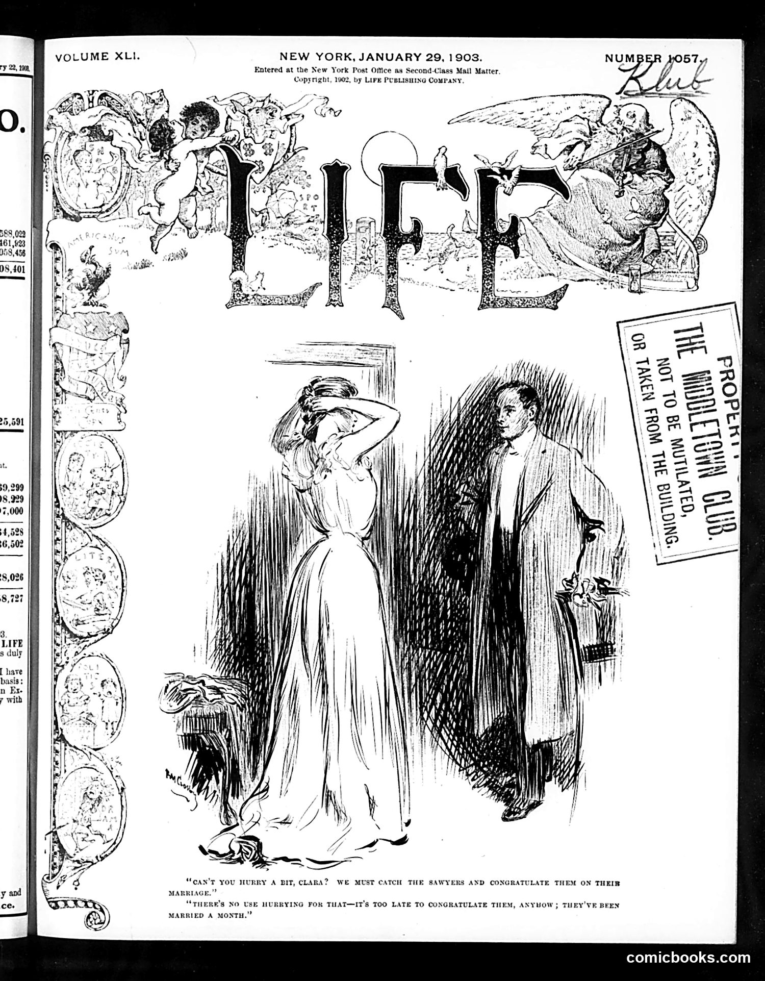 Life — January 29, 1903 — page 1: Life, 1903-01-29