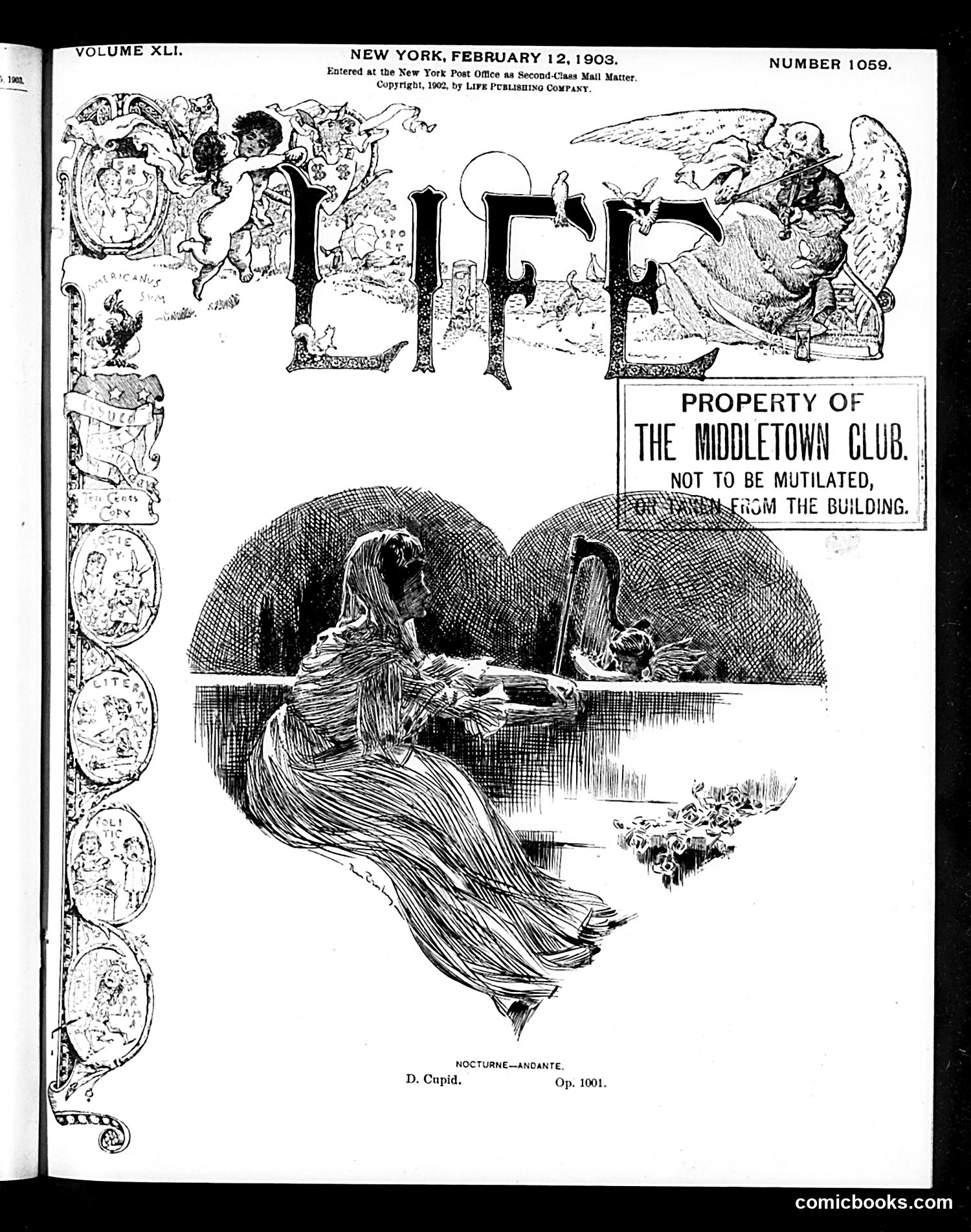 Life — February 12, 1903 — page 1: Life, 1903-02-12
