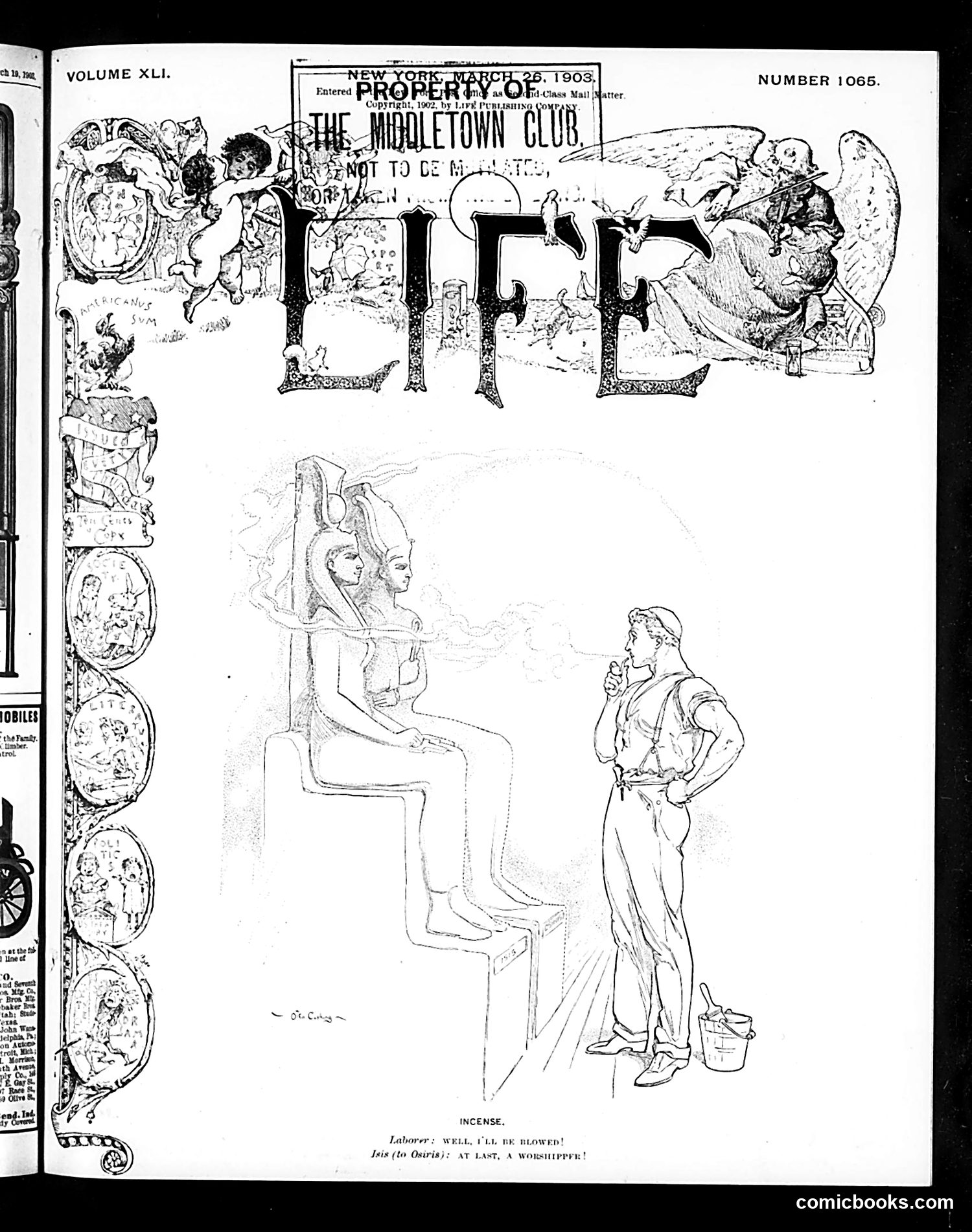 Life — March 26, 1903 — page 1: Life, 1903-03-26