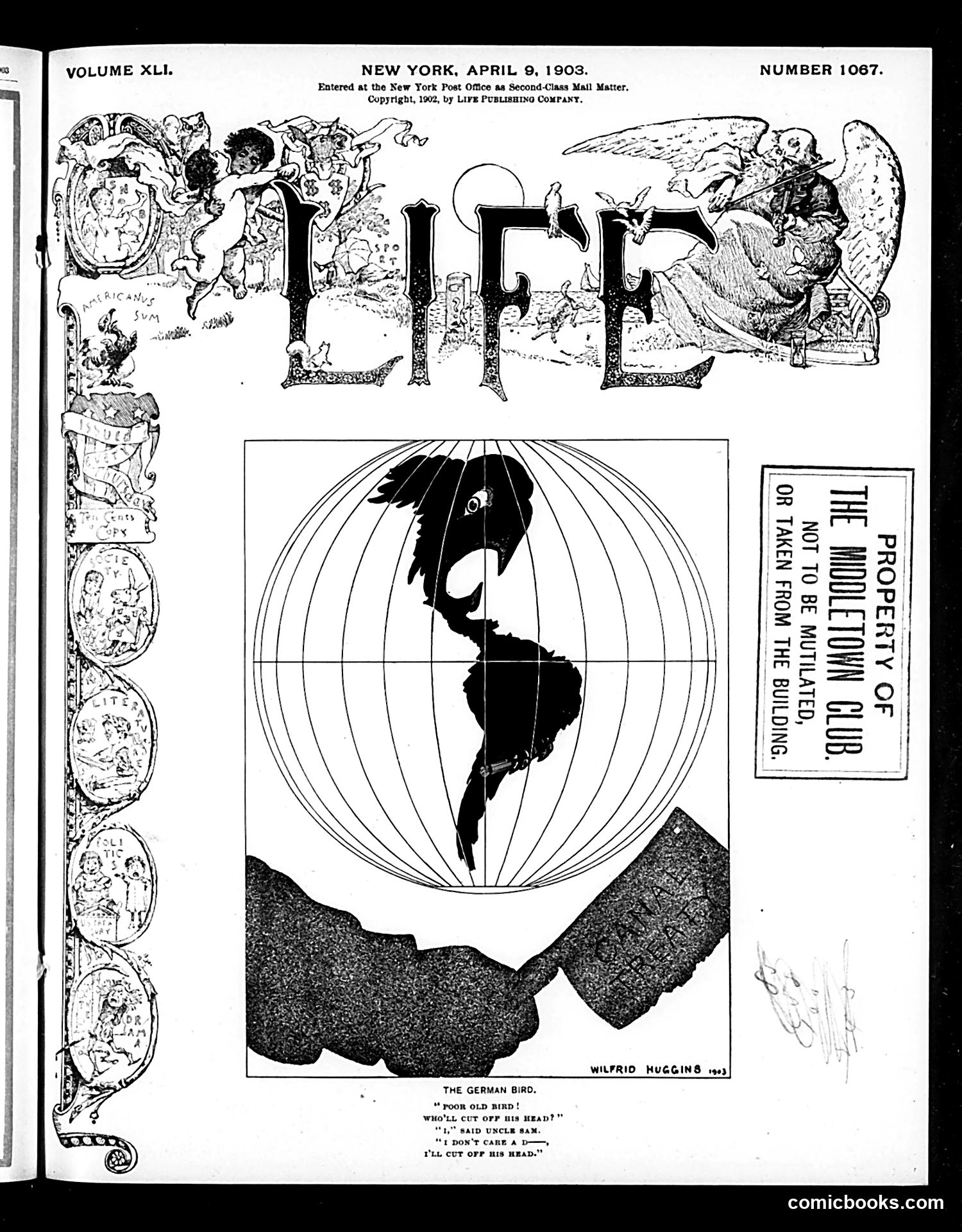 Life — April 9, 1903 — page 1: Life, 1903-04-09