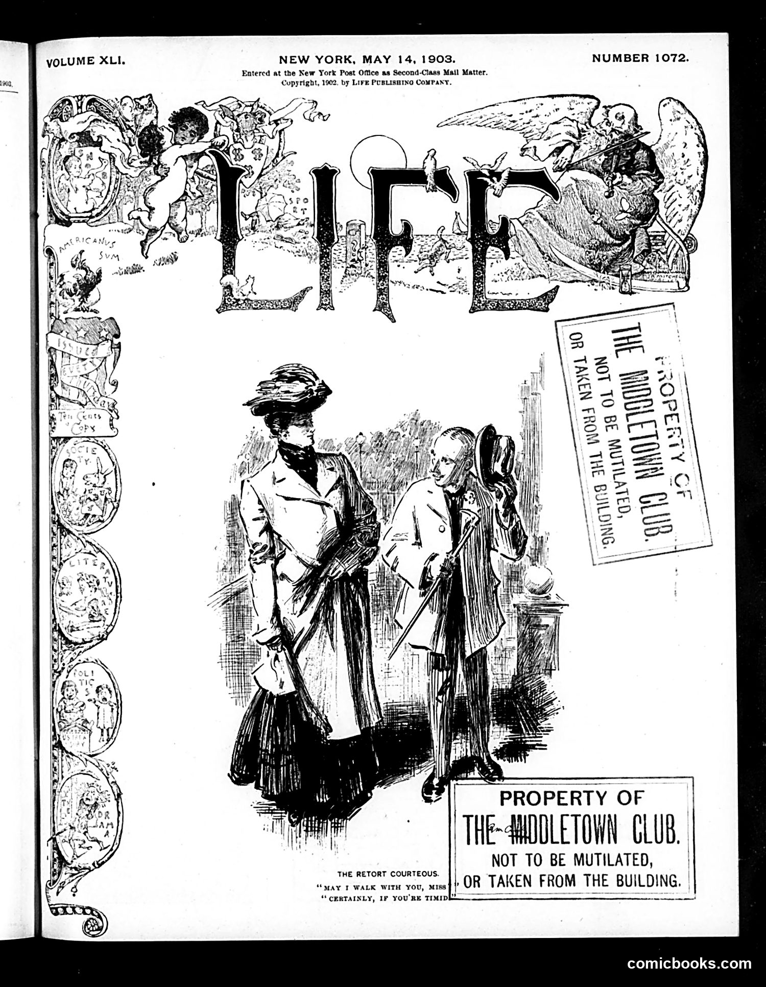 Life — May 14, 1903 — page 1: Life, 1903-05-14
