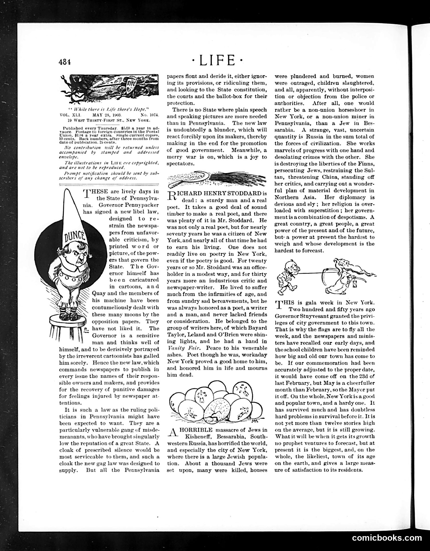 Life — May 28, 1903 — page 4: Life, 1903-05-28