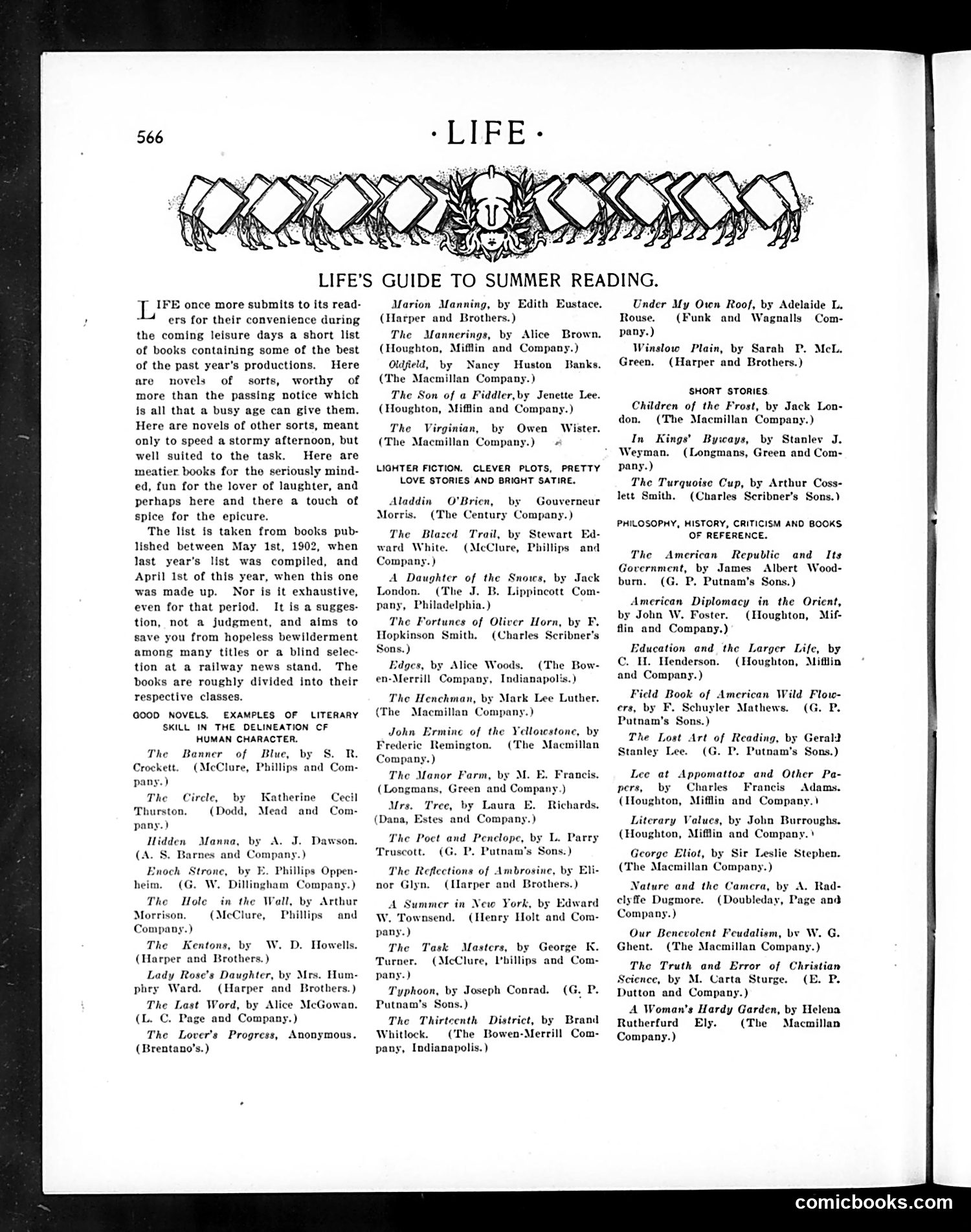 Life — June 18, 1903 — page 10: Life, 1903-06-18