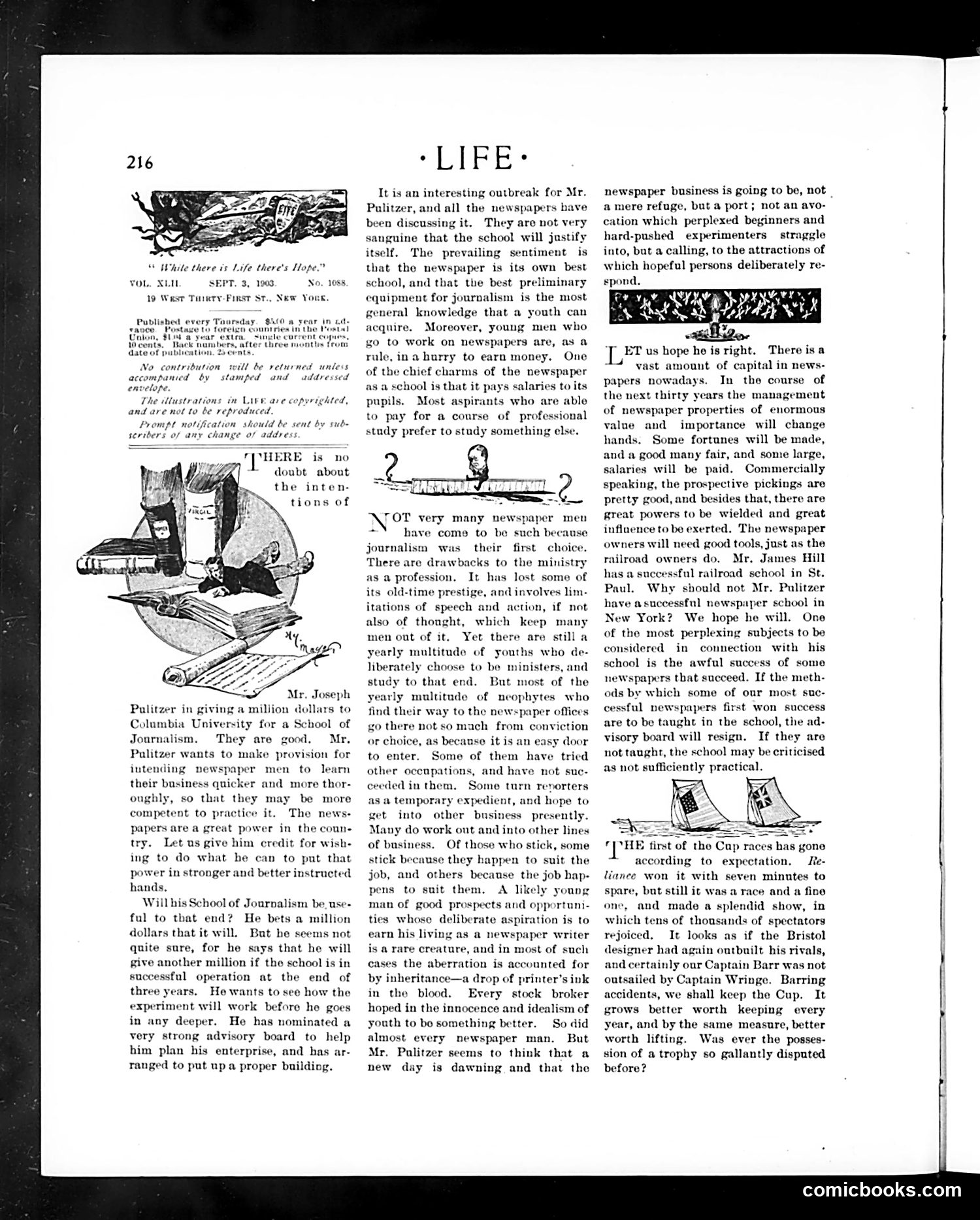 Life — September 3, 1903 — page 8: Life, 1903-09-03