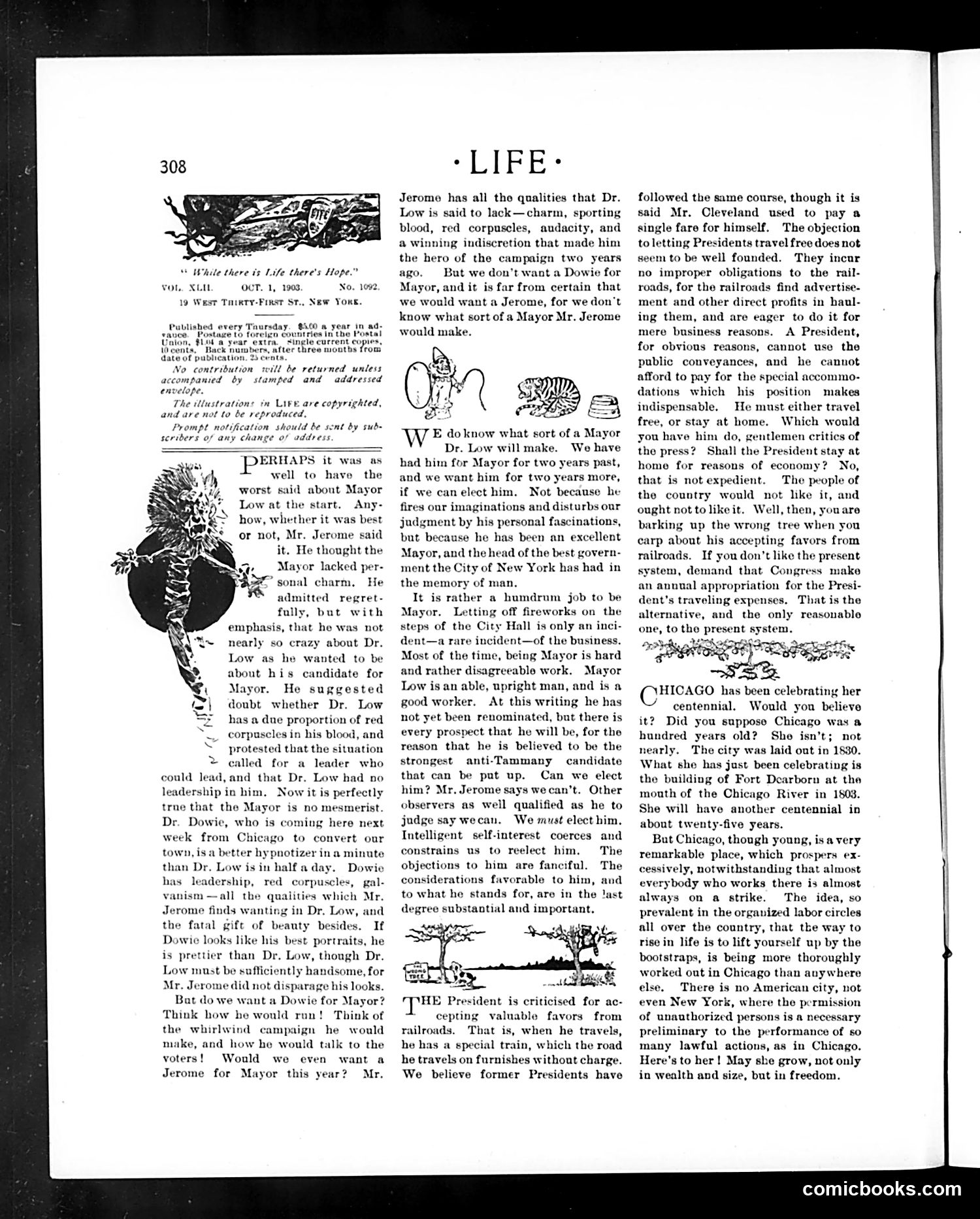 Life — October 1, 1903 — page 8: Life, 1903-10-01