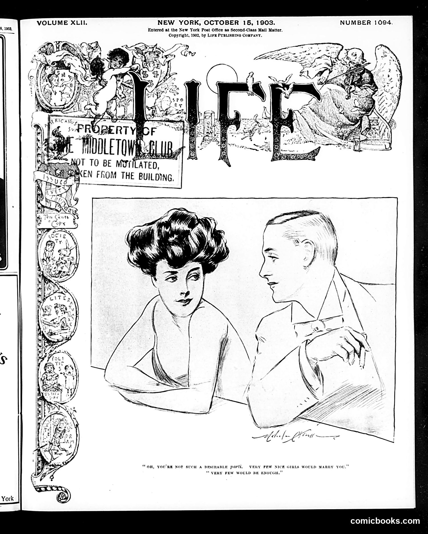 Life — October 15, 1903 — page 1: Life, 1903-10-15