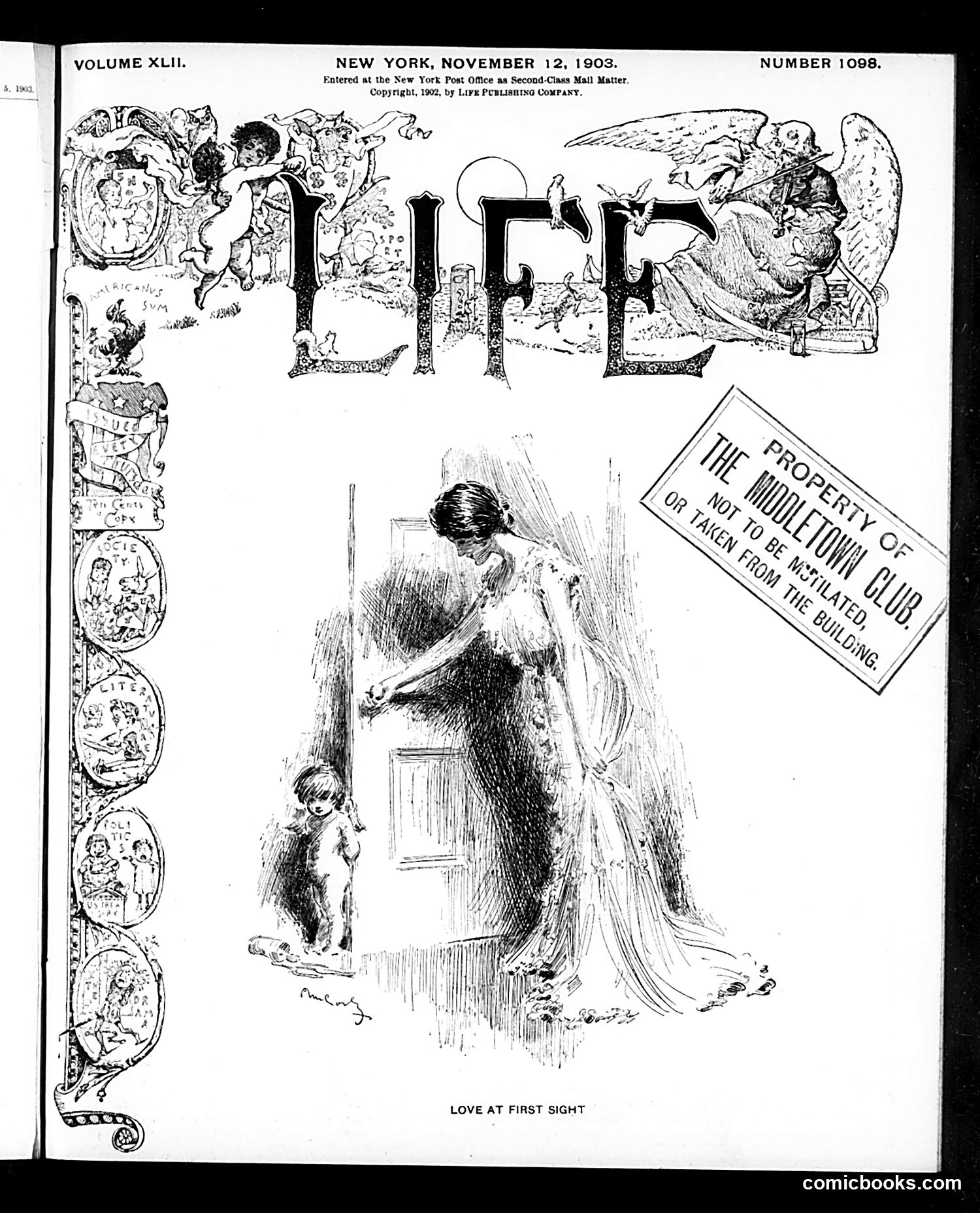 Life — November 12, 1903 — page 1: Life, 1903-11-12