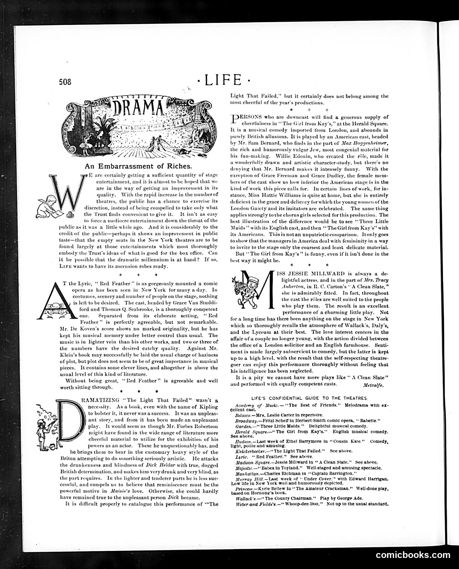Life — November 26, 1903 — page 12: Life, 1903-11-26