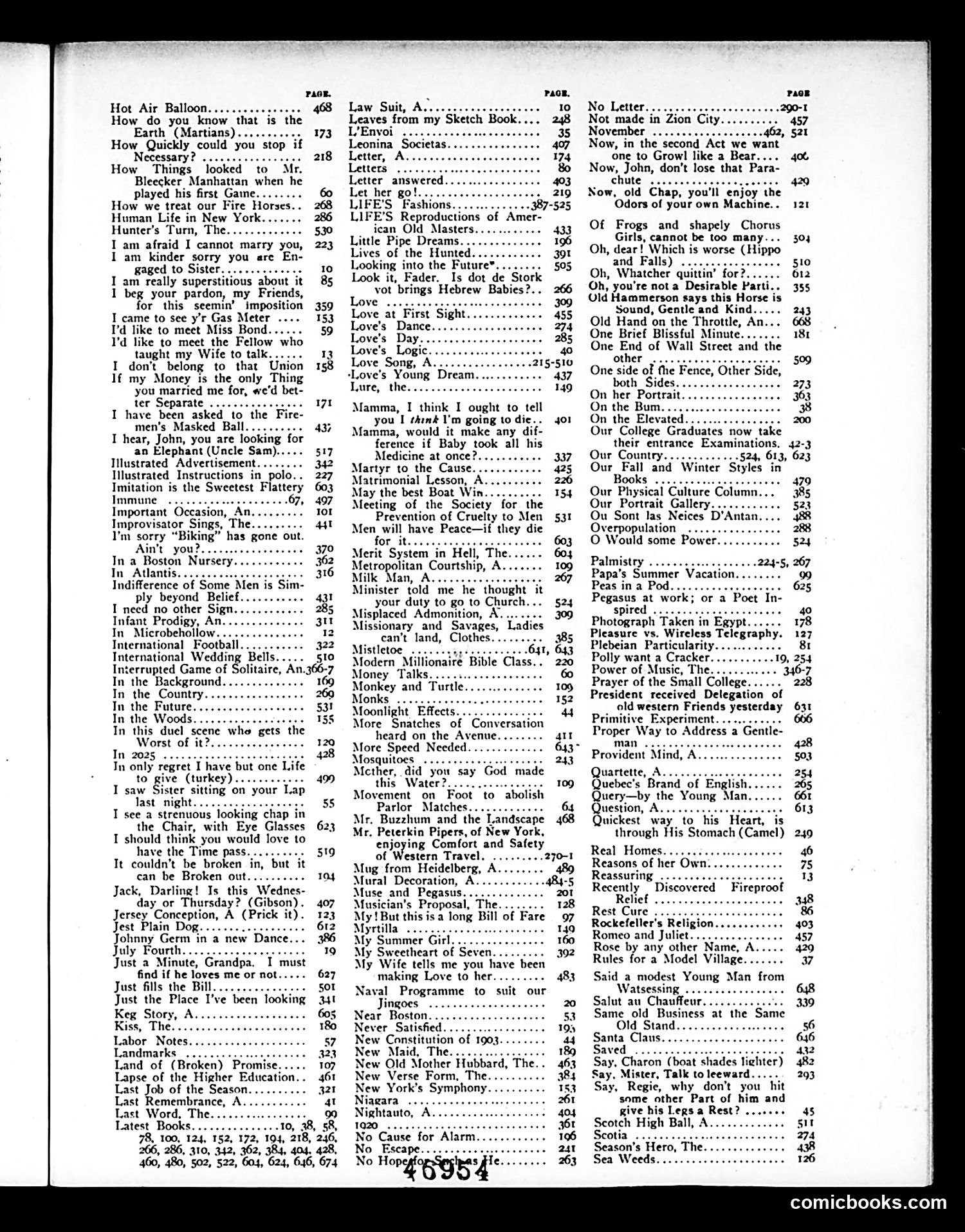 Life — 1903 — page 3: Life, 1903